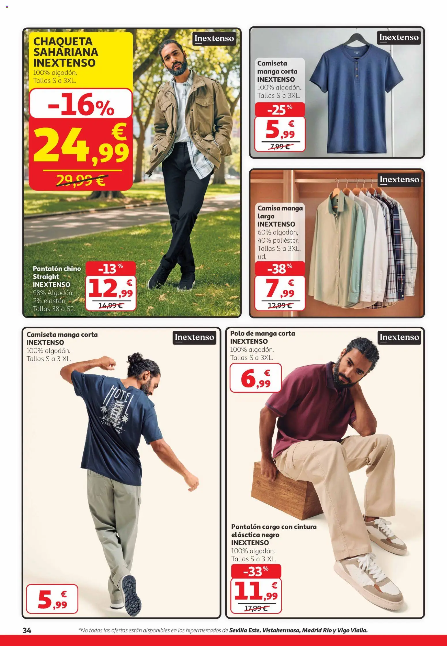 Alcampo -  Canarias │ válido desde el 26.02.2026 | Página: 34 | Productos: Camisa, Chaqueta, Camiseta manga corta