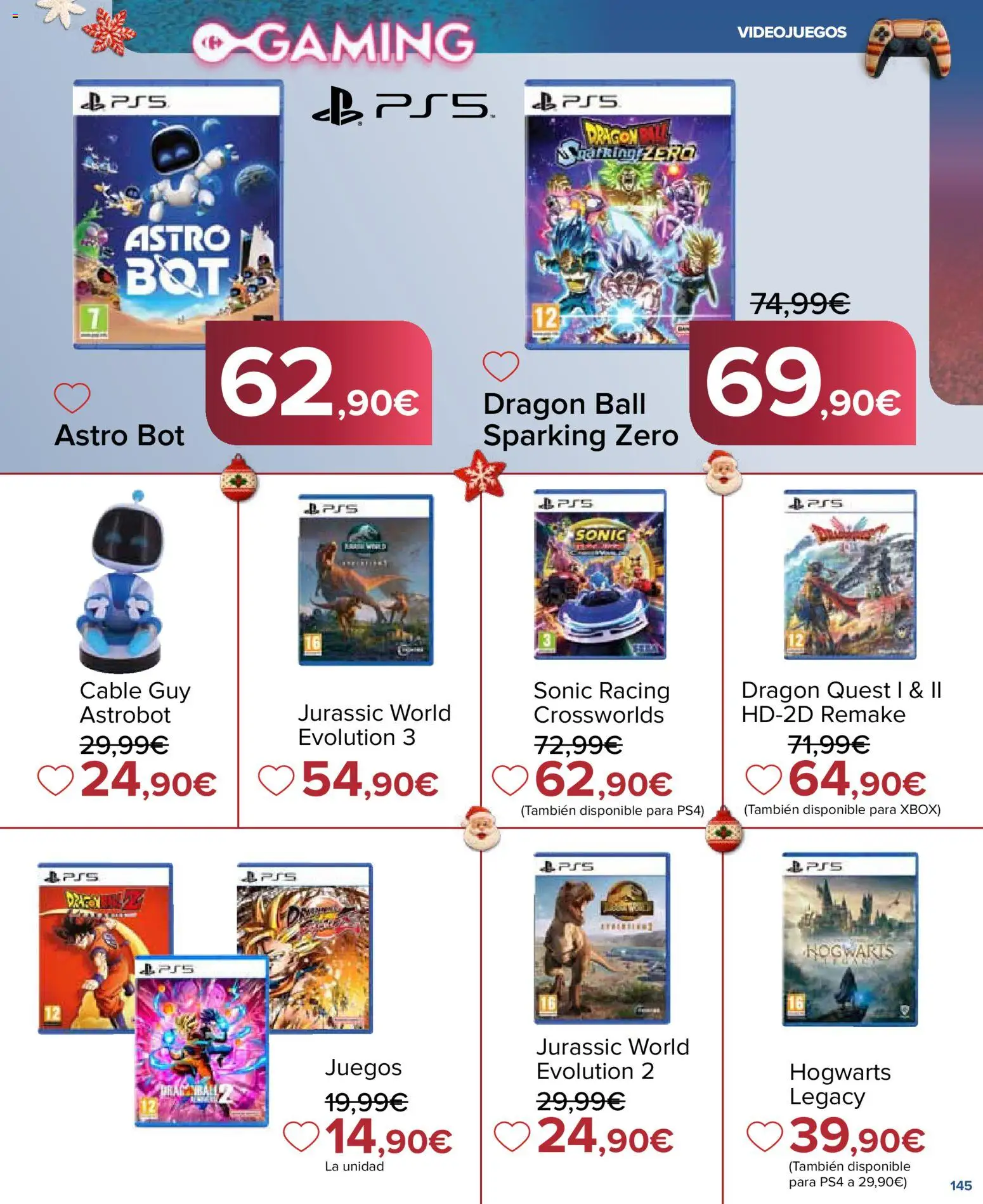 Carrefour Juguetes │ válido desde el 07.11.2025 | Página: 145 | Productos: Cable, Xbox