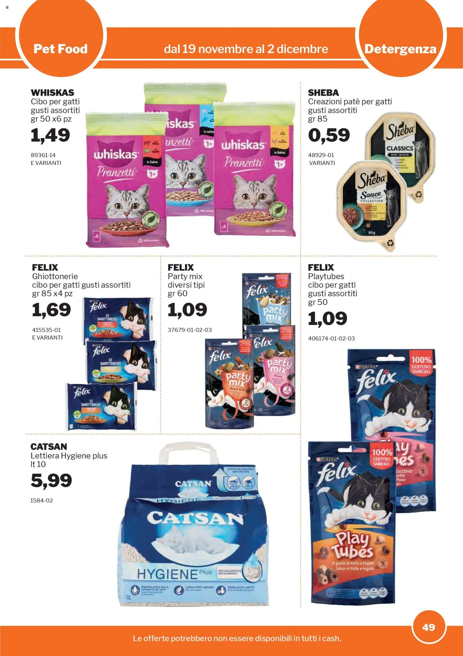 Volantino Sogegross del 19.11.2025 | Pagina: 49 | Prodotti: Paté, Pollo, Salsa