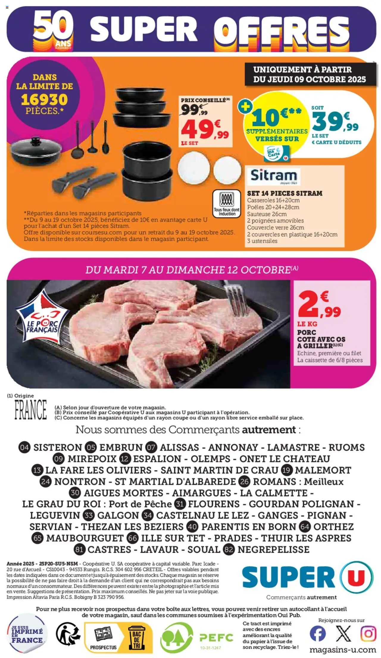 {H1} | Page: 40 | Produits: Pêche, Casseroles, Poignées, Porc