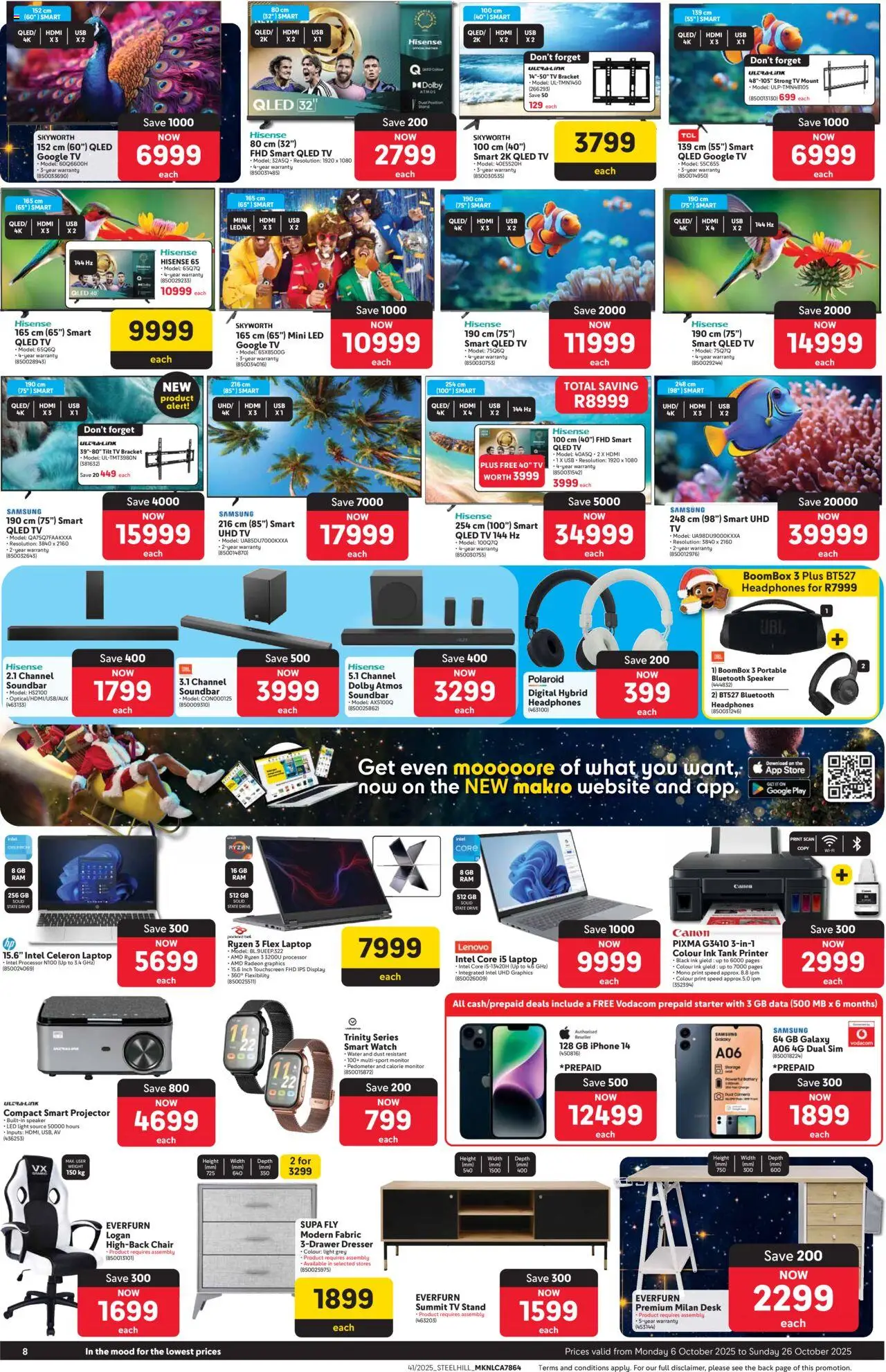 New Makro catalogue – valid from 06.10.2025 | Page: 8 | Products: Data, Printer, Desk, Battery