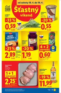 Lidl leták platný od 13.04.2026 | Strana: 84 | Produkty: Kapusta, Zlatý Bažant, Captain Morgan, Rum