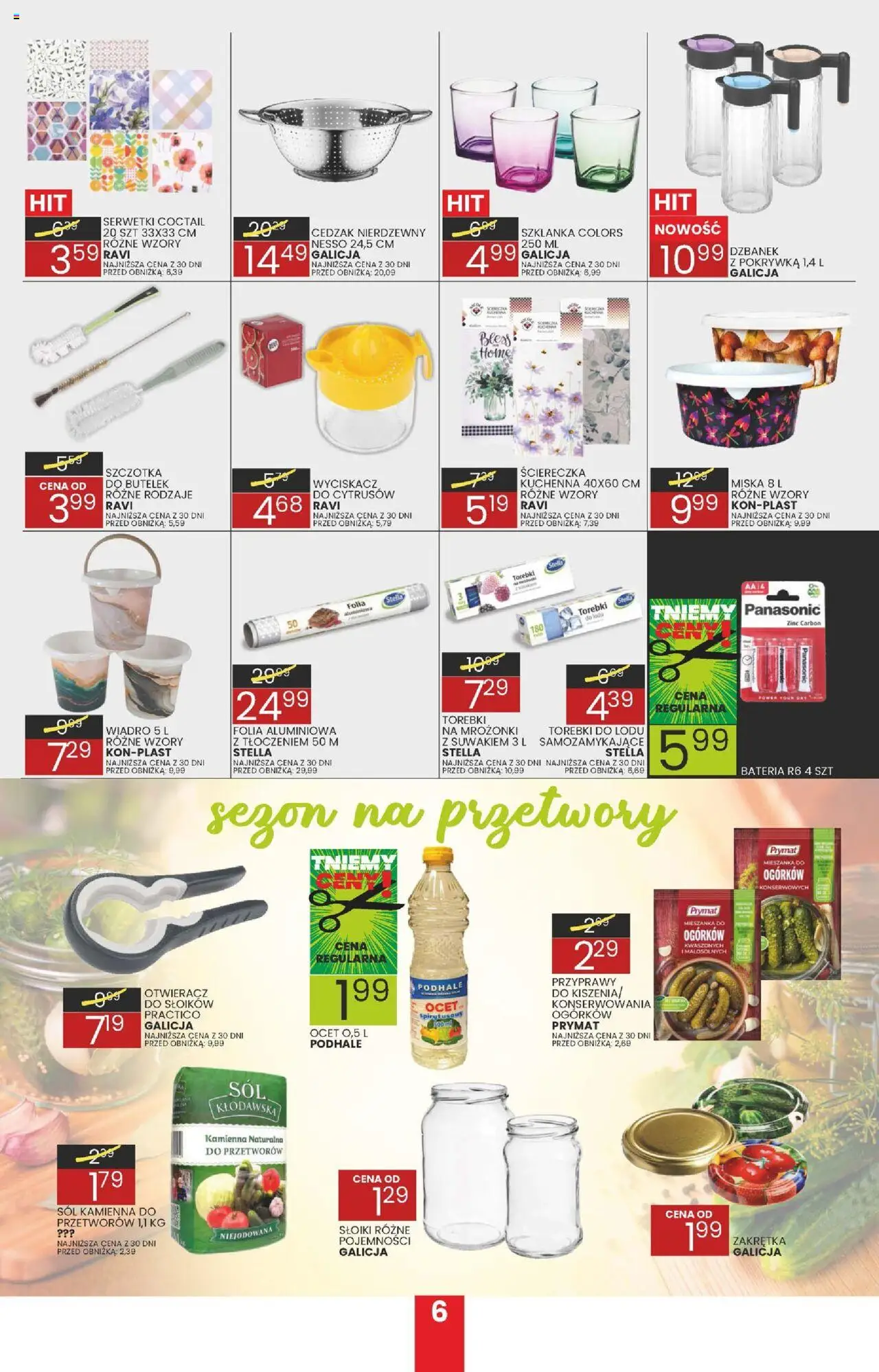 Wafelek Gazetka od 07.07.2025 | Strona: 6 | Produkty: Szklanka, Bateria, Przyprawy, Torebki