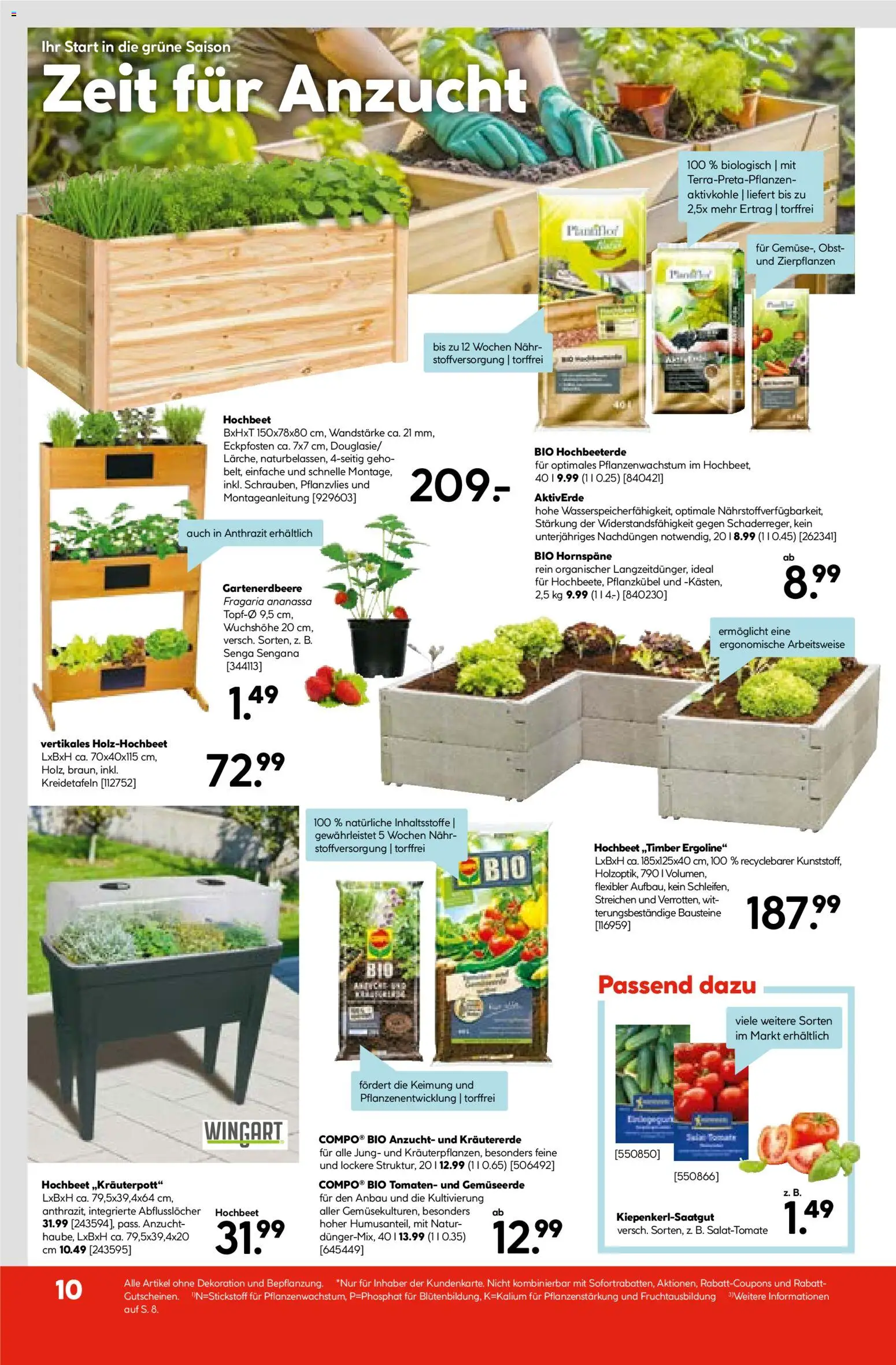 Hellweg Prospekt – gültig ab 09.03.2026 | Seite: 14 | Produkte: Hochbeet, Tomaten, Obst