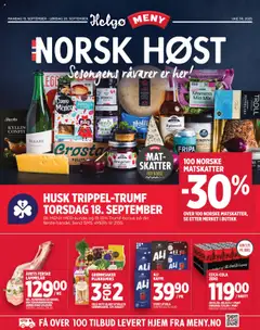Forhåndsvisning av Meny Helgø kundeavis gyldig fra 15.09.2025