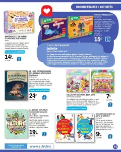 E.Leclerc - Prévisualisation de LE LIVRE EXTRAORDINAIRE DES ANIMAUX NOCTURNES, Quand le soleil se couche, un autre monde fascinant s'éveille... Découvre une sélection d'animaux de la nuit dans ce beau livre grand format. valide à partir de 31.03.2026 | Page: 15