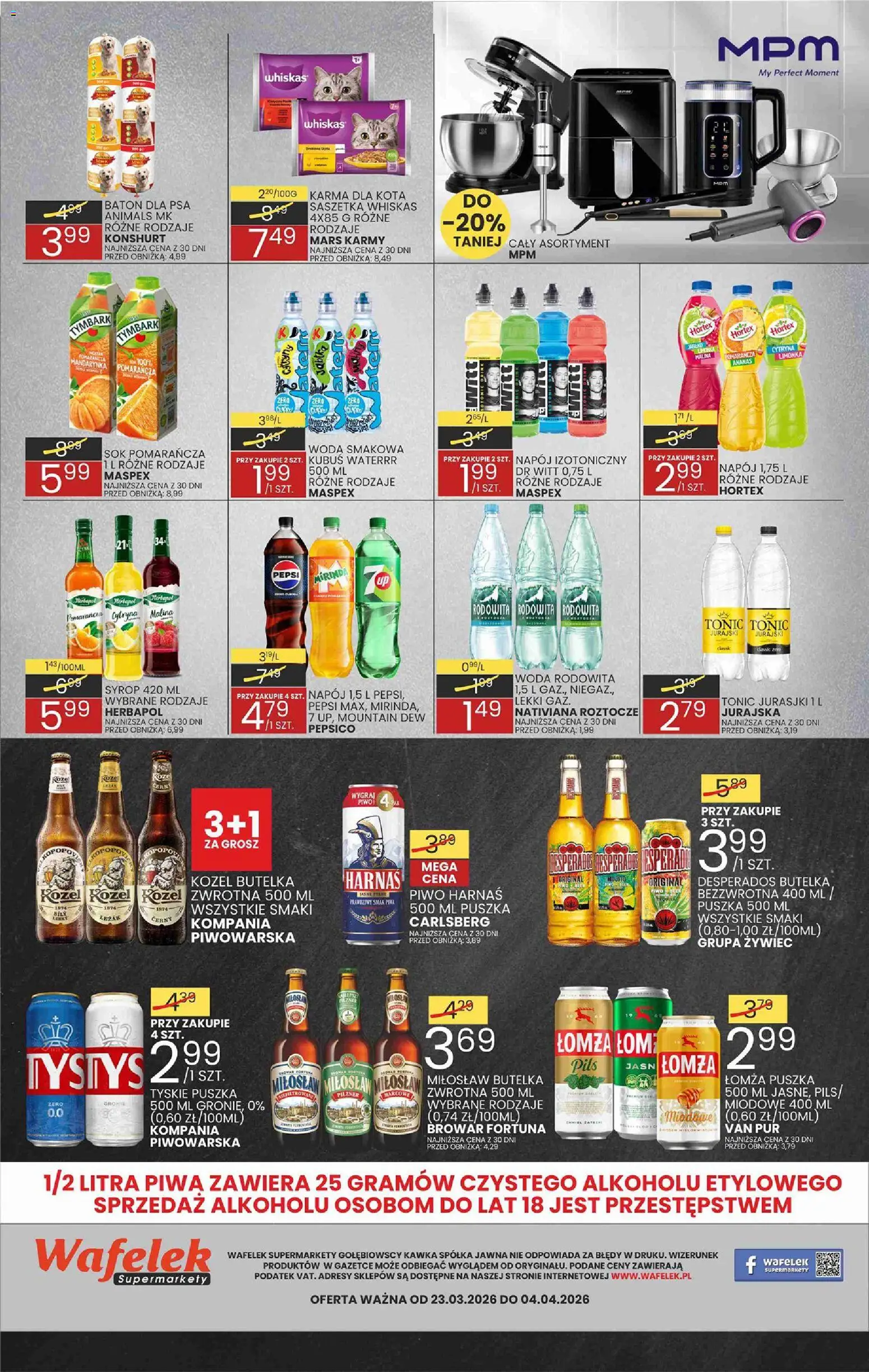 Wafelek gazetka od 23.03.2026 | Strona: 8 | Produkty: Cytryna, Limonka, Baton, Piwo