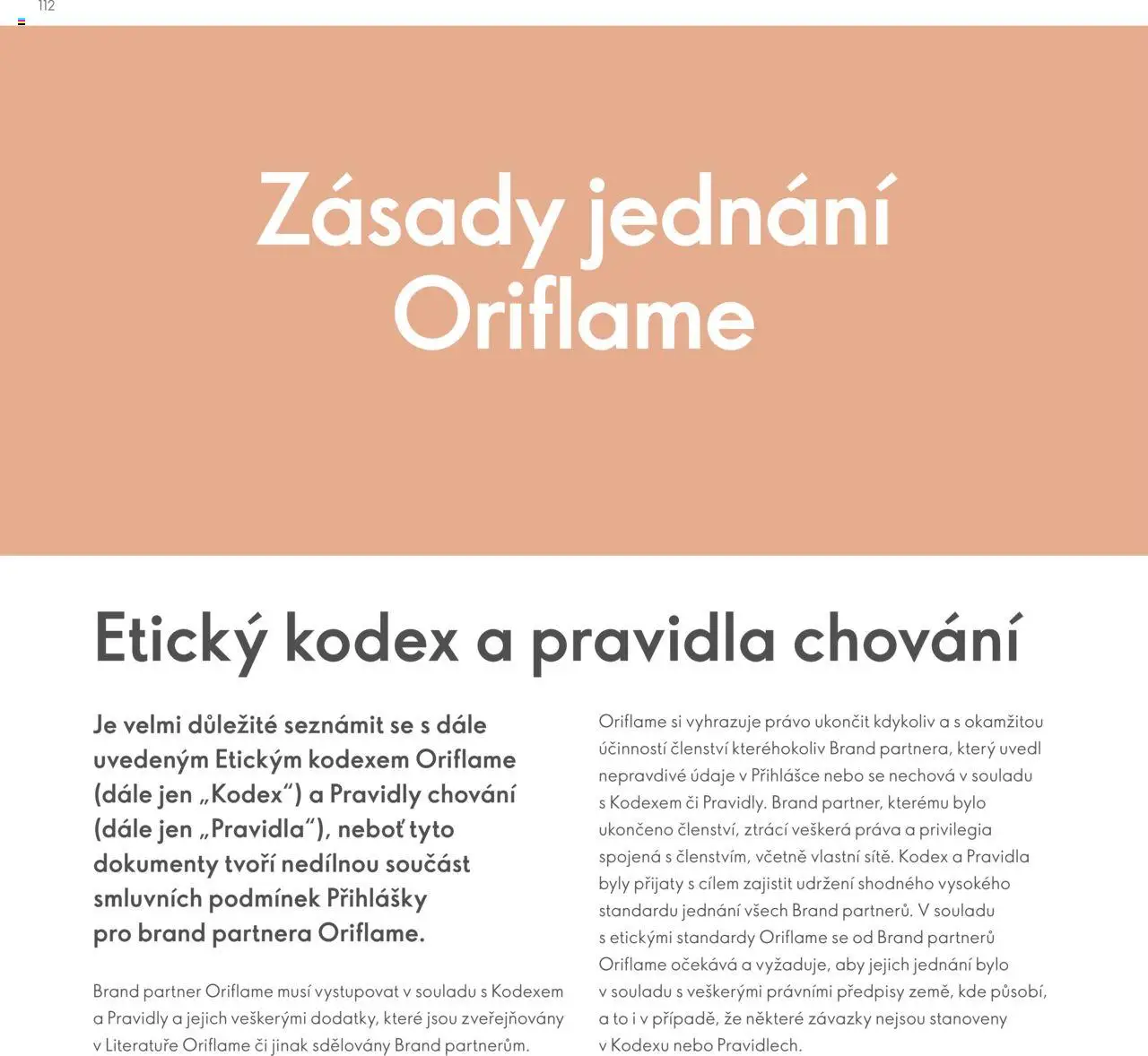 Oriflame katalog Plán odměn pro Brand Partnery od 10.04.2025 | Strana: 112