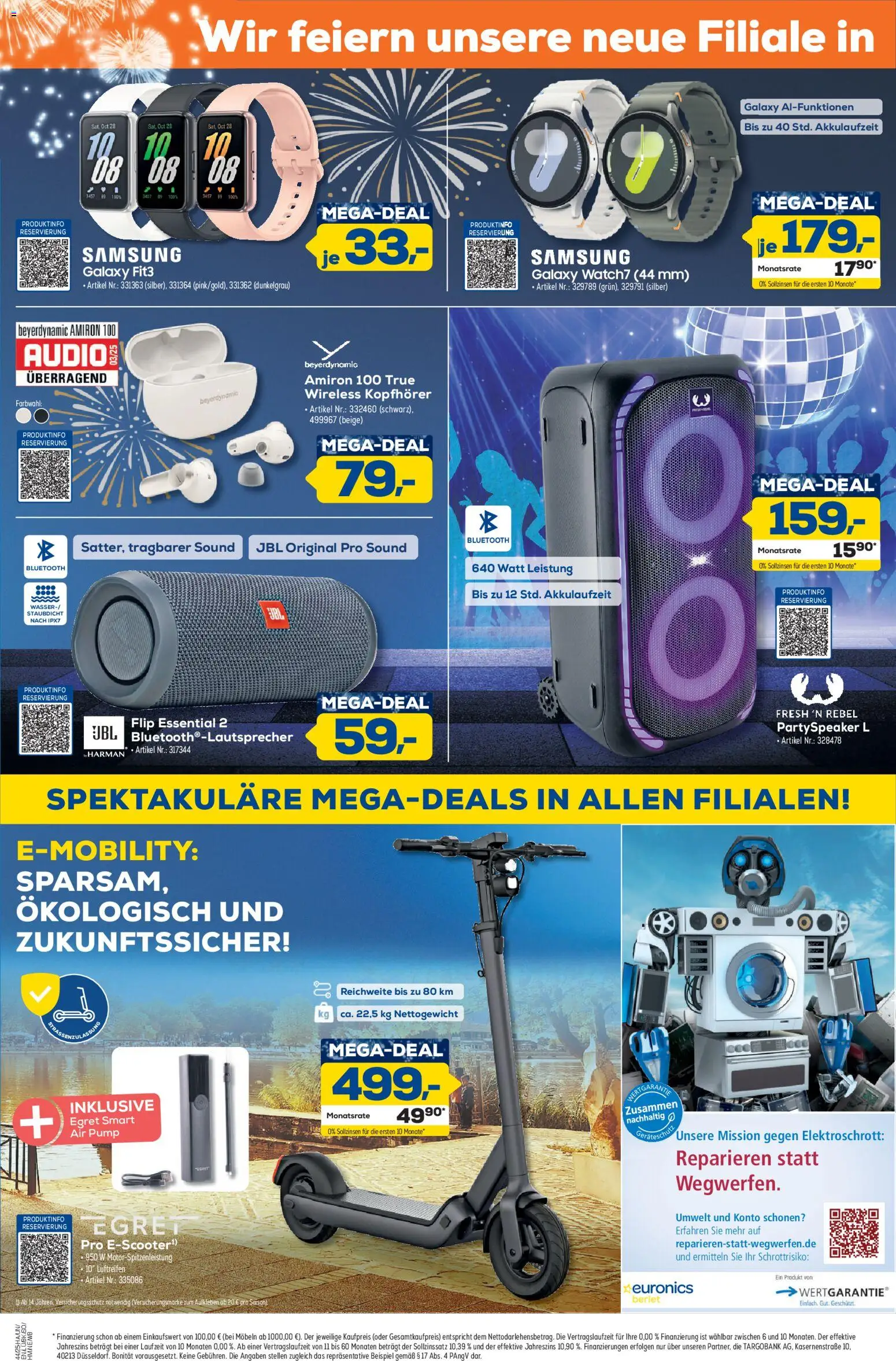 Euronics  Aus 8 wird 9! – gültig ab 23.10.2025 | Seite: 6 | Produkte: Samsung, Kopfhörer
