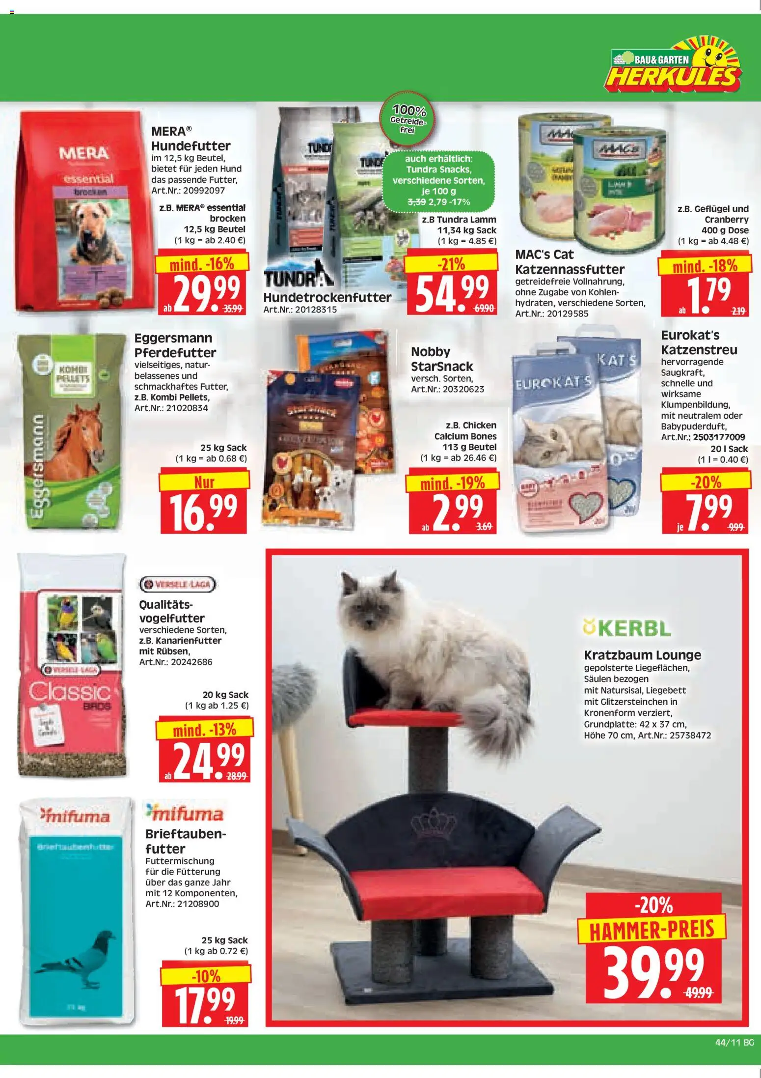 HERKULES Bau & Garten – gültig ab 27.10.2025 | Seite: 11 | Produkte: Getreide