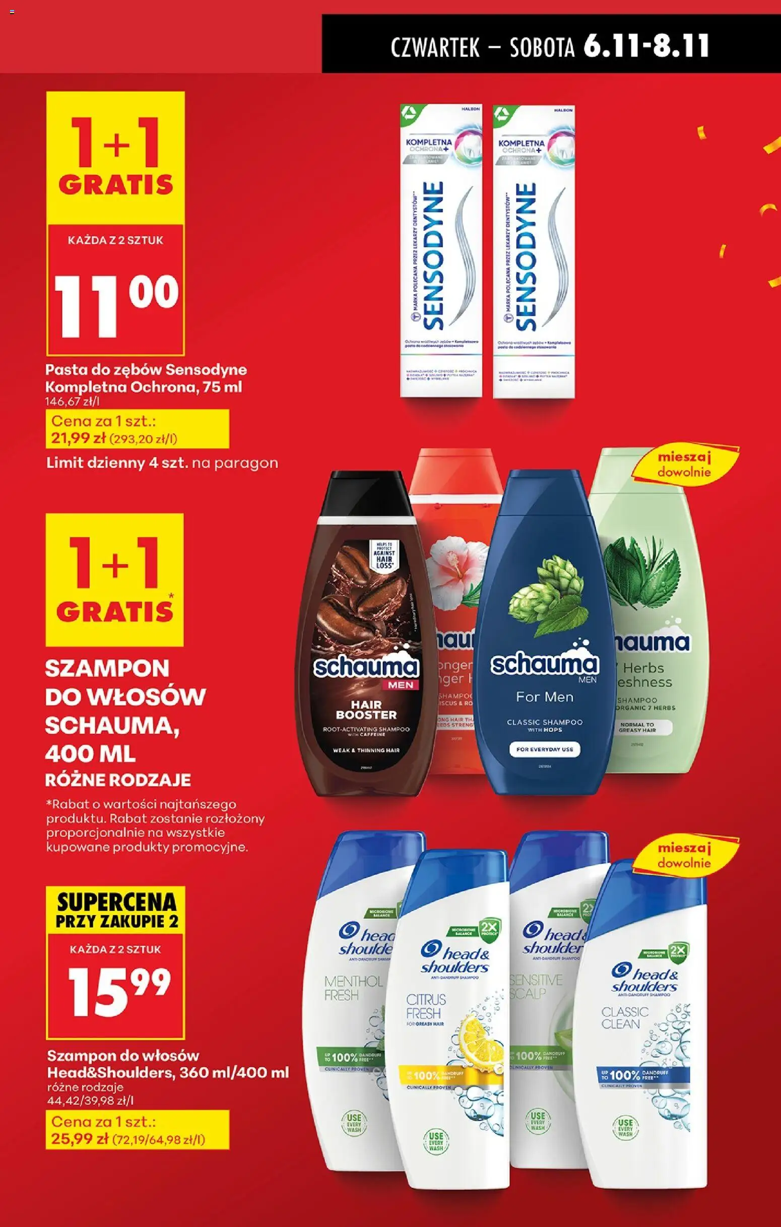Biedronka gazetka - Oferta w tym tygodniu od 06.11.2025 | Strona: 13 | Produkty: Szampon, Pasta do zębów