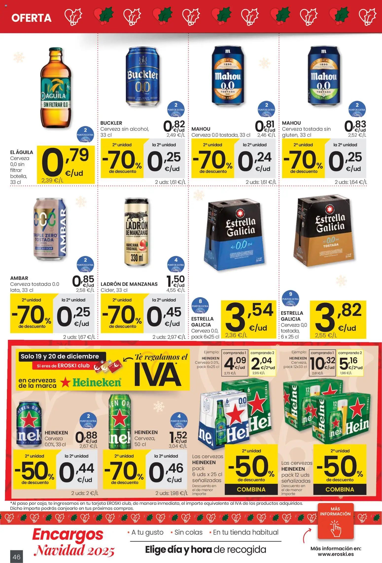 Eroski - Navidad │ válido desde el 18.12.2025 | Página: 46 | Productos: Manzanas, Manzana, Té, Σπανάκι