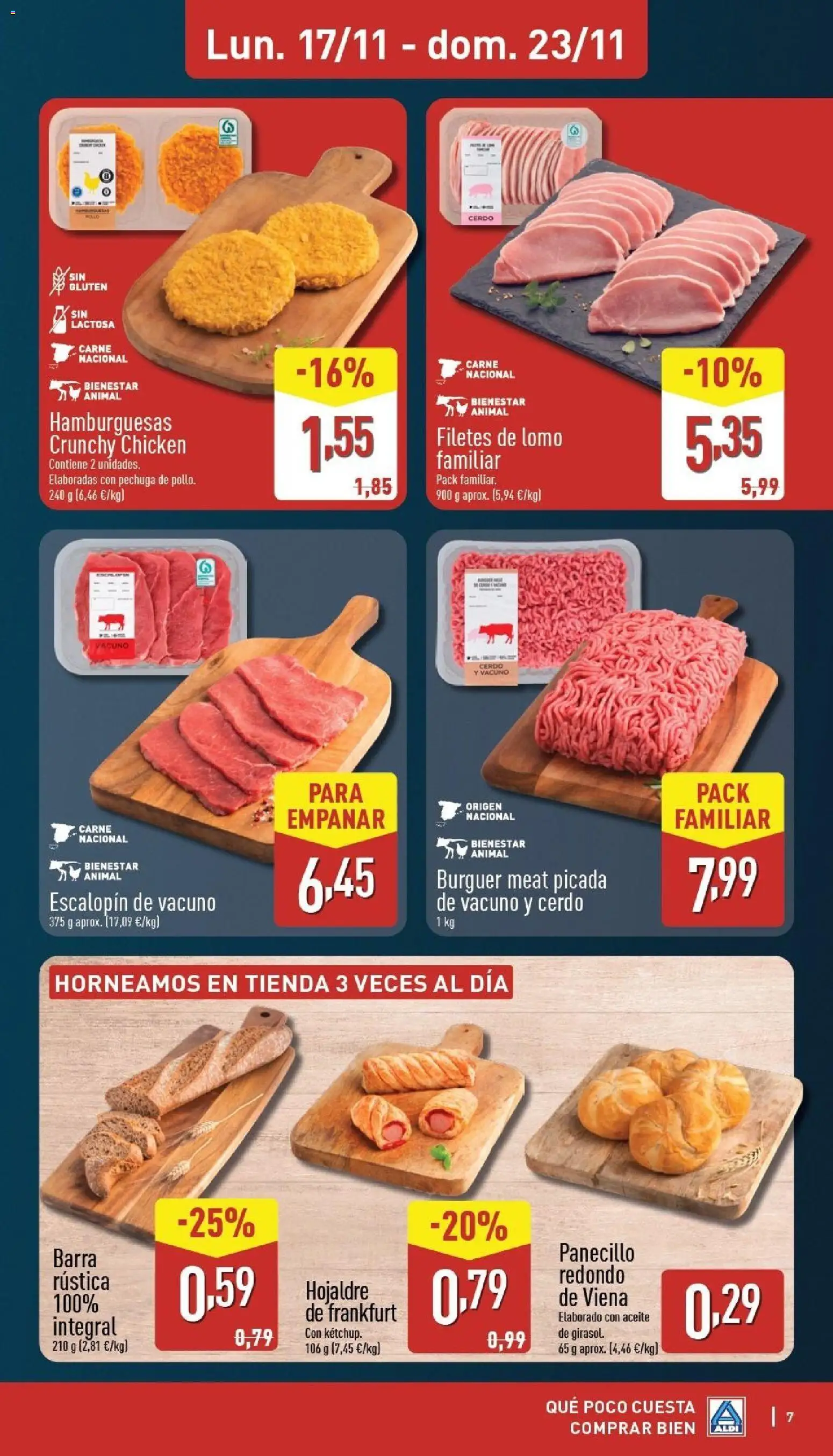 Aldi folleto Península │ válido desde el 17.11.2025 | Página: 7 | Productos: Aceite, Cerdo