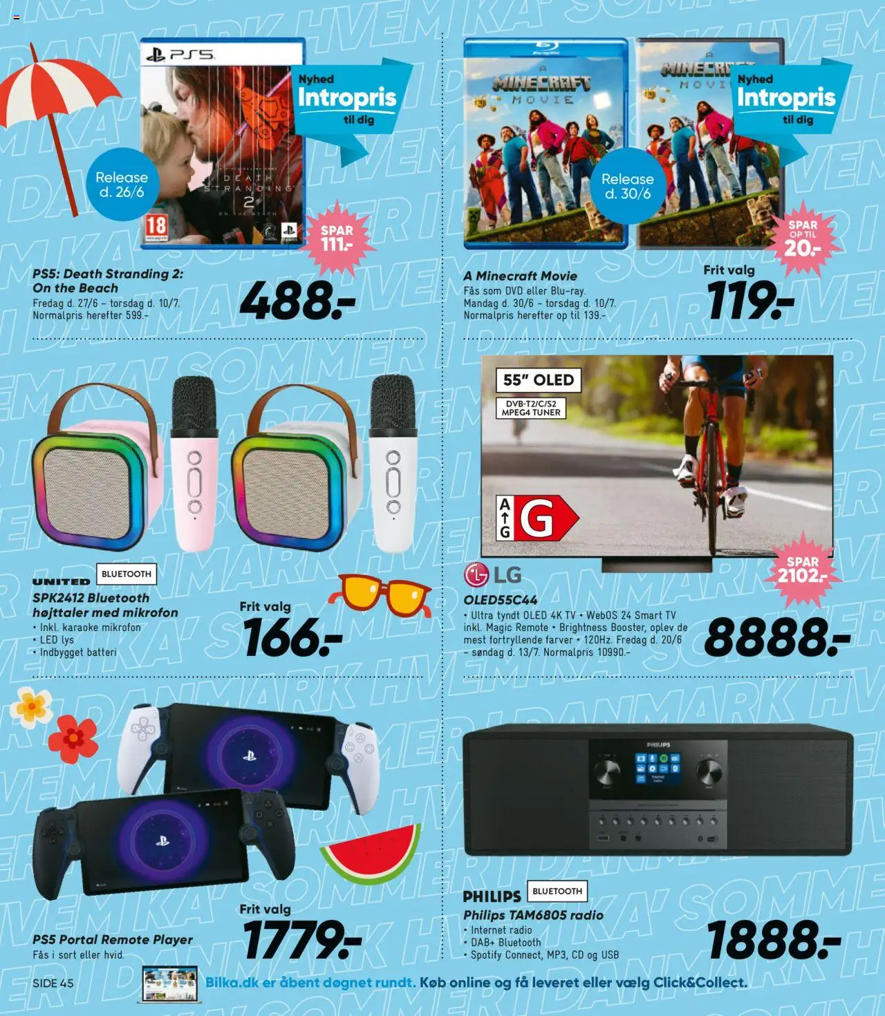 Bilka Tilbudsavis gyldig fra 27.06.2025 | Side: 16 | Produkter: Smart TV, TV, Video, Batteri