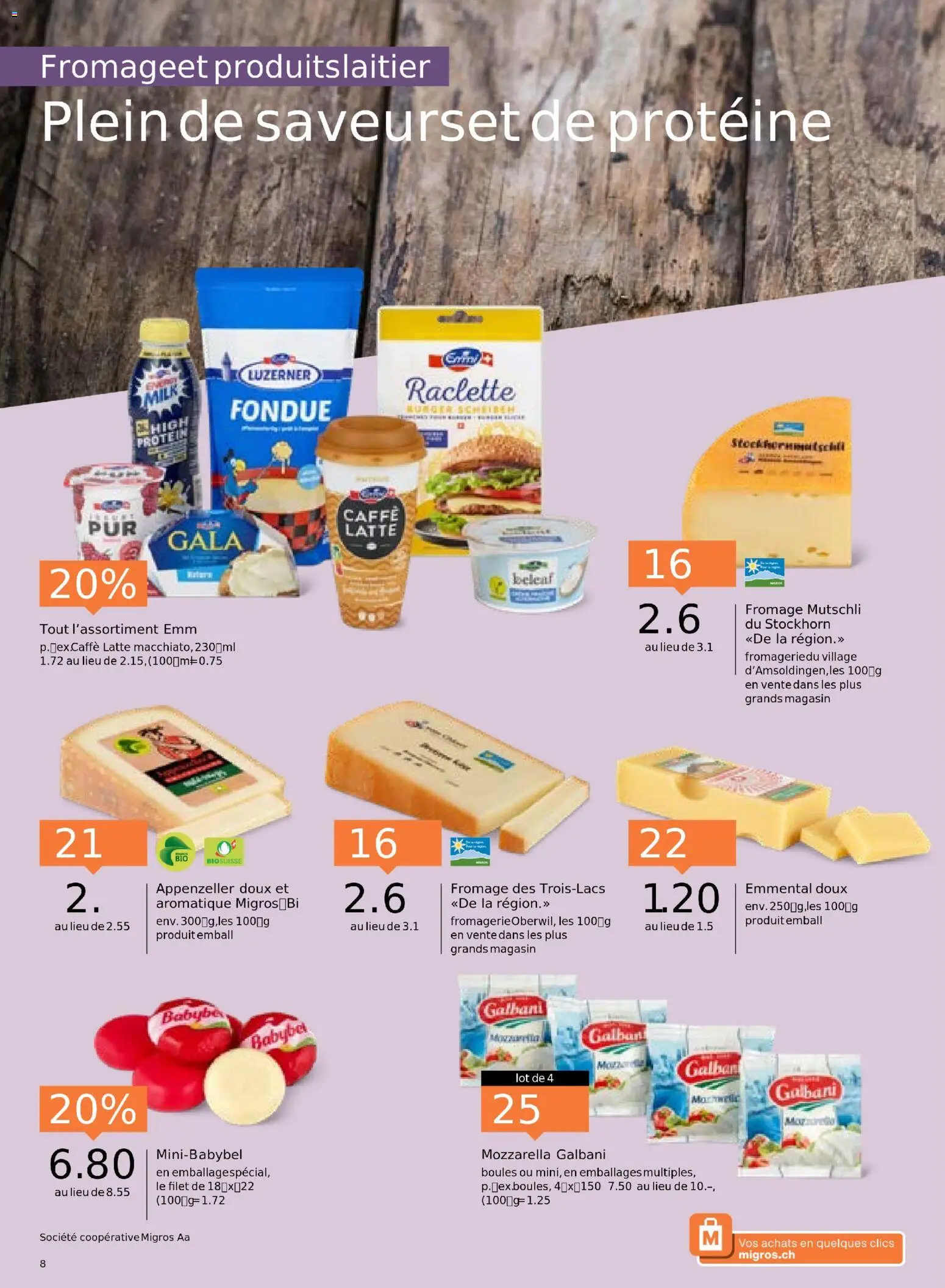 Migros Aktionen FR – gültig ab 28.10.2025 | Seite: 8 | Produkte: Raclette, Fondue