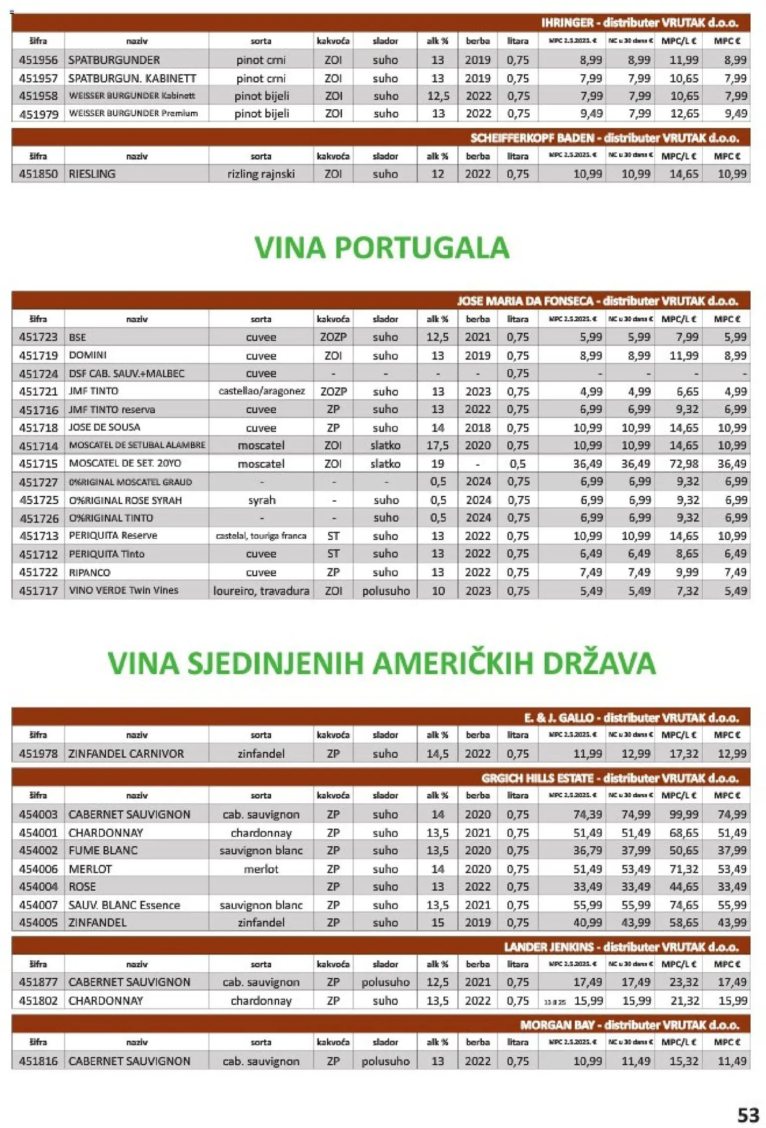 Vrutak katalog | vrijedi od 01.11.2025 | Stranica: 53 | Proizvodi: Vino
