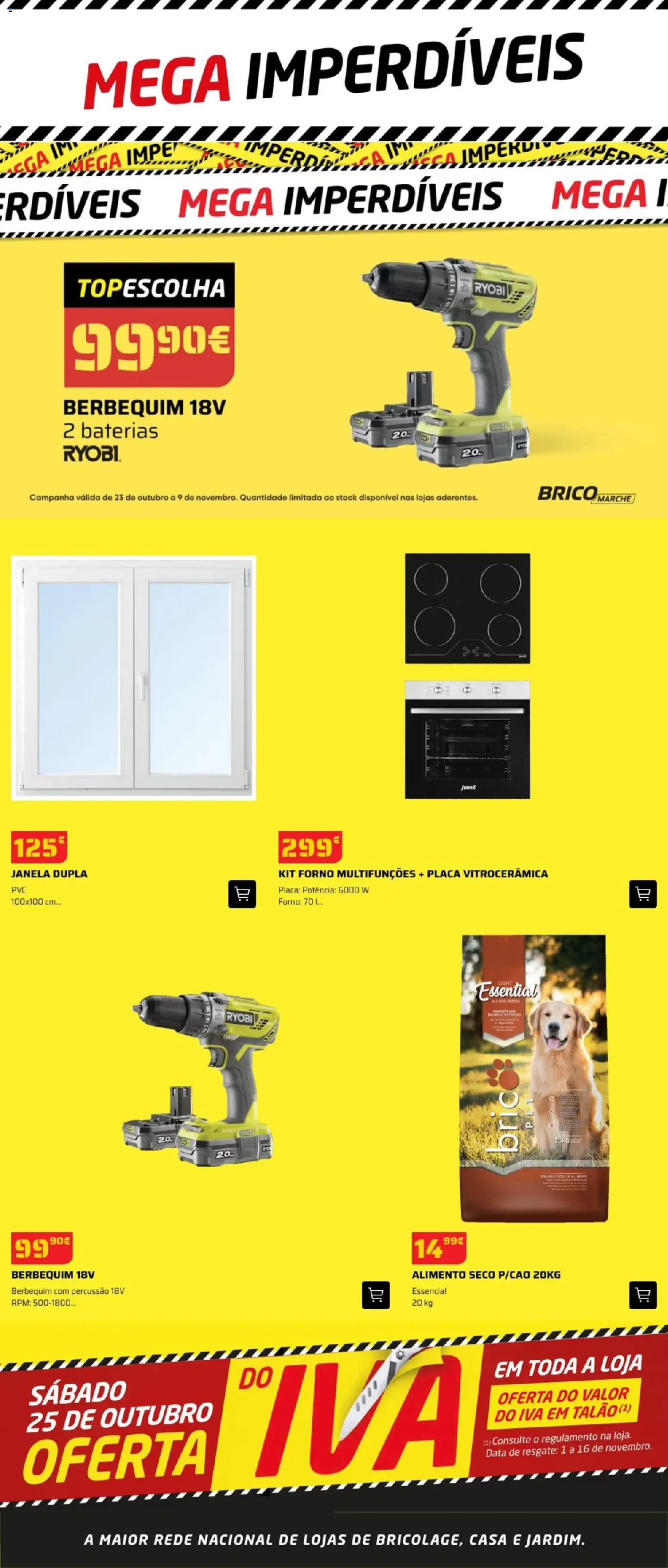BricoMarché Mega Imperdíveis │ válido de 23.10.2025 | Página: 1 | Produtos: Forno, Janela