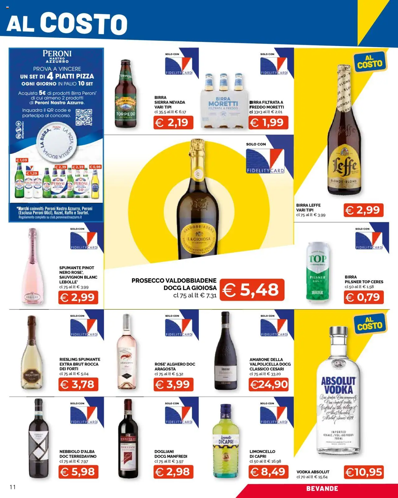 Volantino Mercatò del 25.08.2025 | Pagina: 11 | Prodotti: Vodka, Prosecco, Top, Limoncello