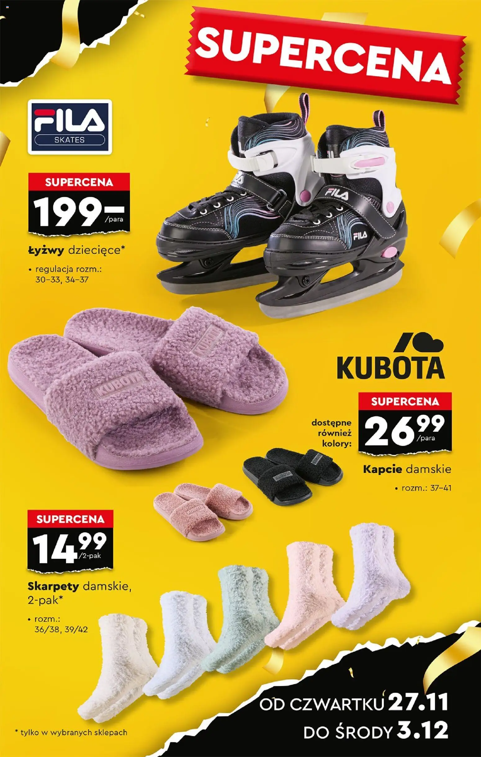 Biedronka Black Friday od 24.11.2025 | Strona: 13 | Produkty: Skarpety, Kapcie