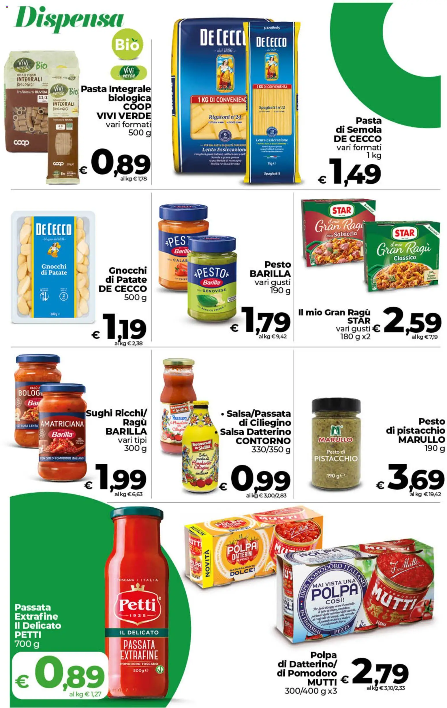 Volantino COOP del 07.04.2026 | Pagina: 22 | Prodotti: Patate, Pasta, Pesto, Ragú