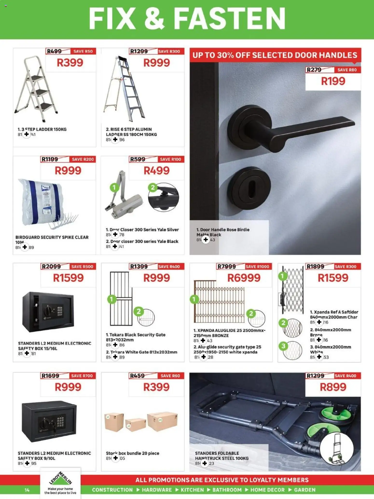 New Leroy Merlin catalogue – valid from 03.04.2026 | Page: 14 | Products: Box, Gate