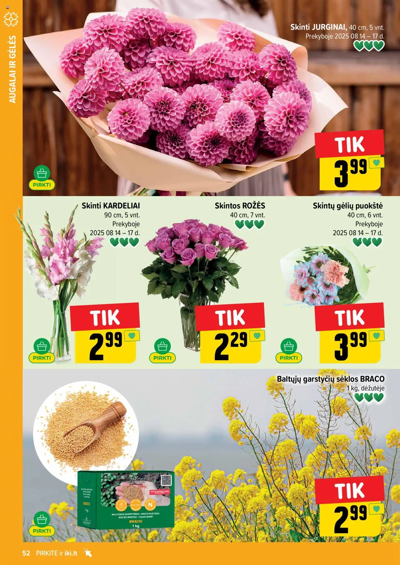 IKI - Leidinys│galioja nuo 11.08.2025 | Puslapis: 52 | Prekių: Sėklos