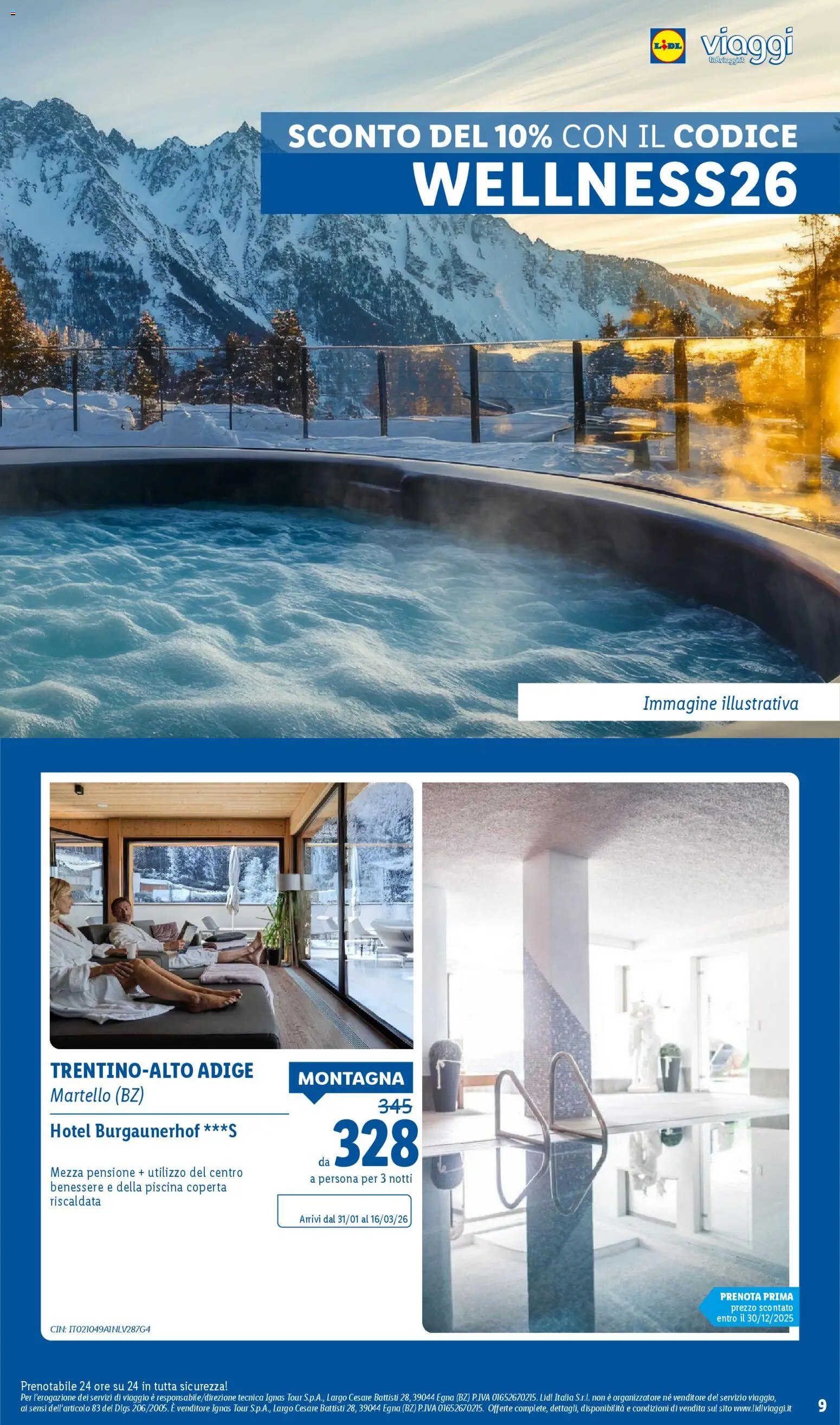 Volantino Lidl del 22.12.2025 | Pagina: 9 | Prodotti: Piscina, Martello, Coperta