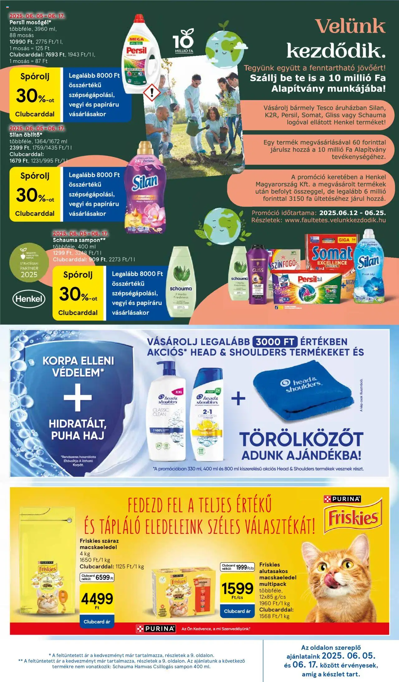 Tesco akciós ujság - amely érvényes a következő dátumtól: 12.06.2025 | Oldal: 27 | Termékek: Persil, Somat, Macskaeledel, Sampon