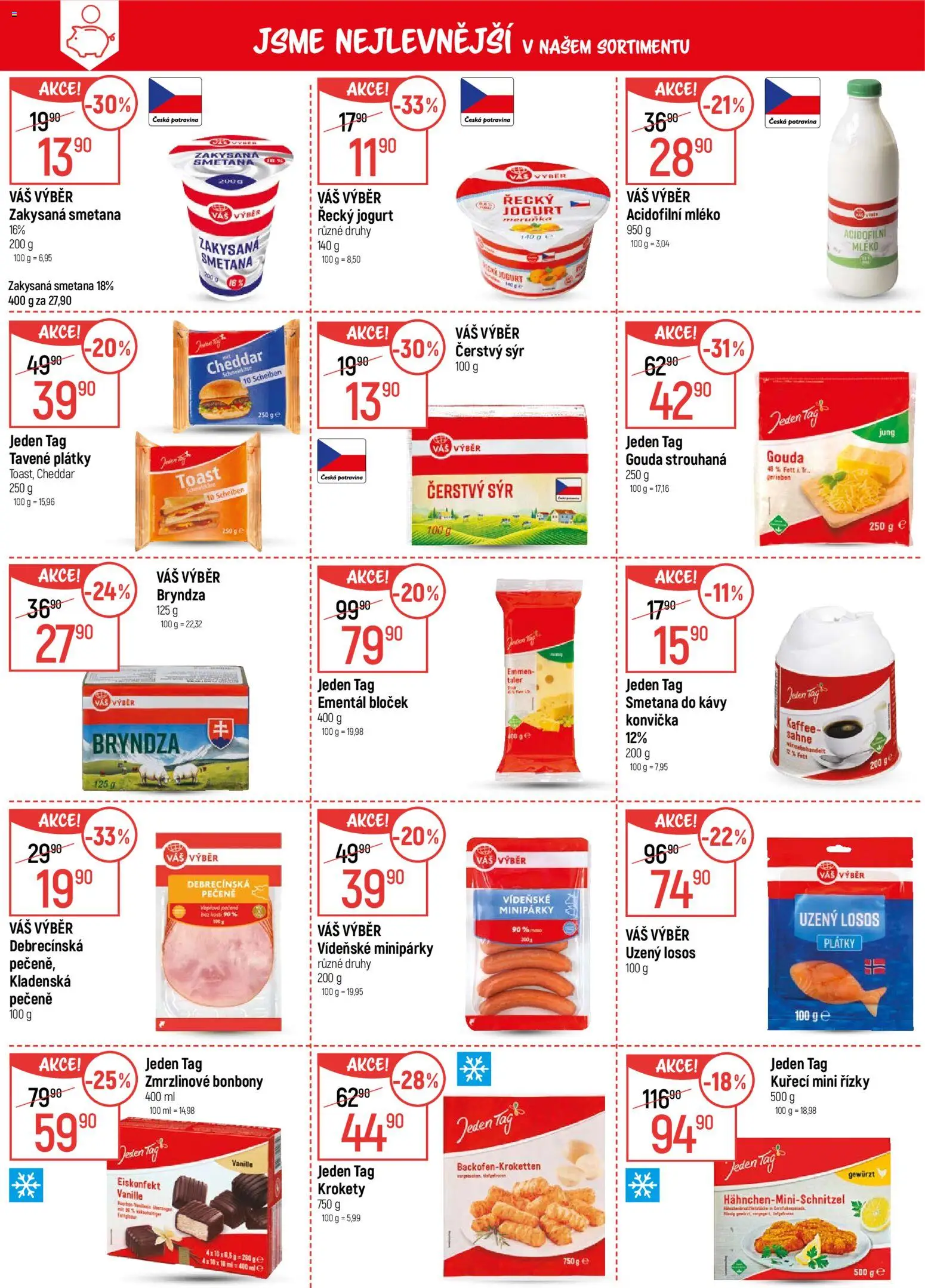 Globus leták - České Budějovice od 14.01.2026 | Strana: 3 | Produkty: Řecký jogurt, Mléko, Losos, Bryndza