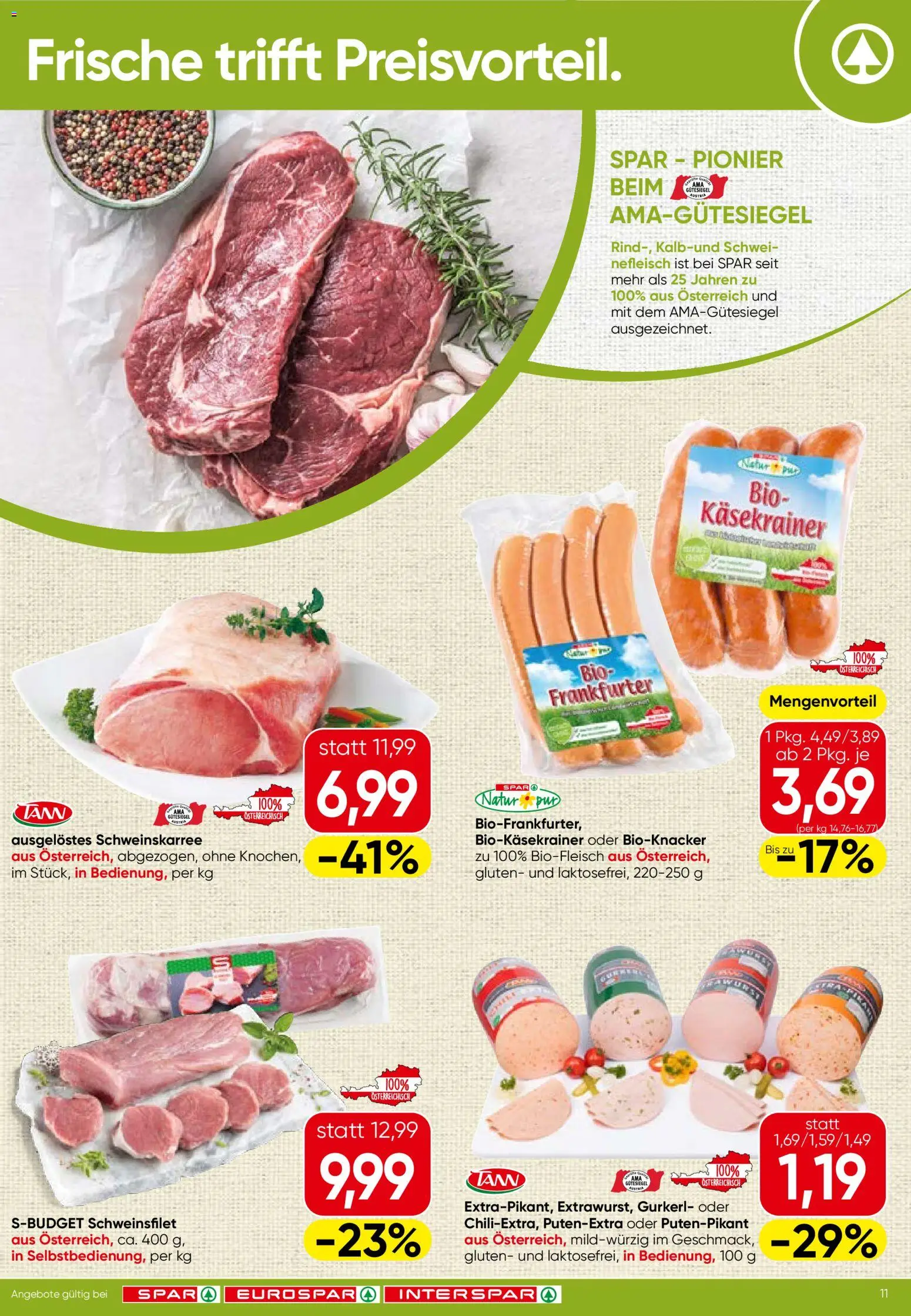 Spar Flugblatt - Vorarlberg gültig ab 05.03.2026 | Seite: 11