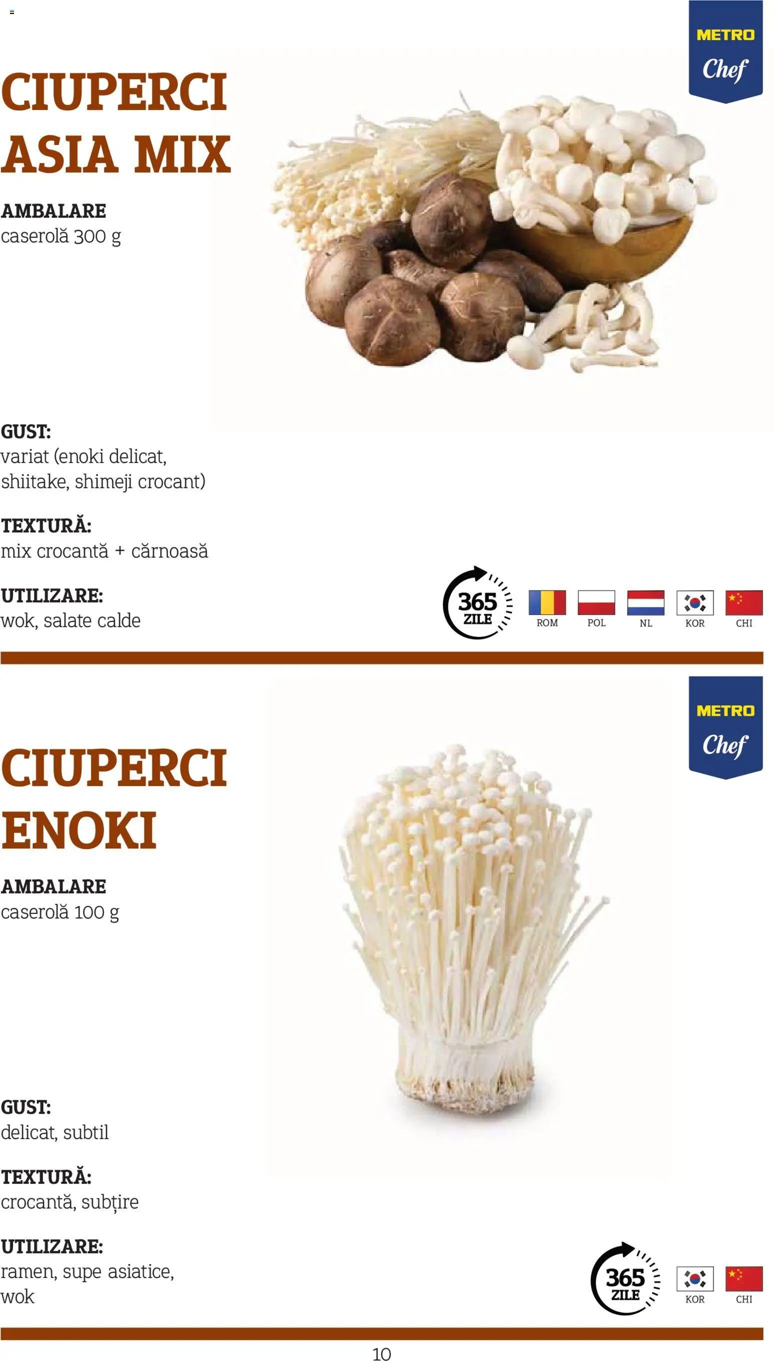 Noul catalog Metro – valabil de la 10.11.2025 | Pagină: 10 | Produse: Ciuperci