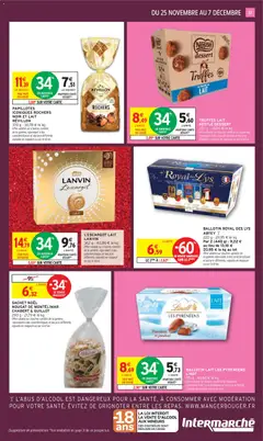 Intermarché - Prévisualisation de BALLOTIN LAIT LES PYRENEENS LINDT, Ballotin lait les Pyrenées valide à partir de 25.11.2025 | Page: 29 | Produits: Nougat, Chocolat, Lindt, Papillotes