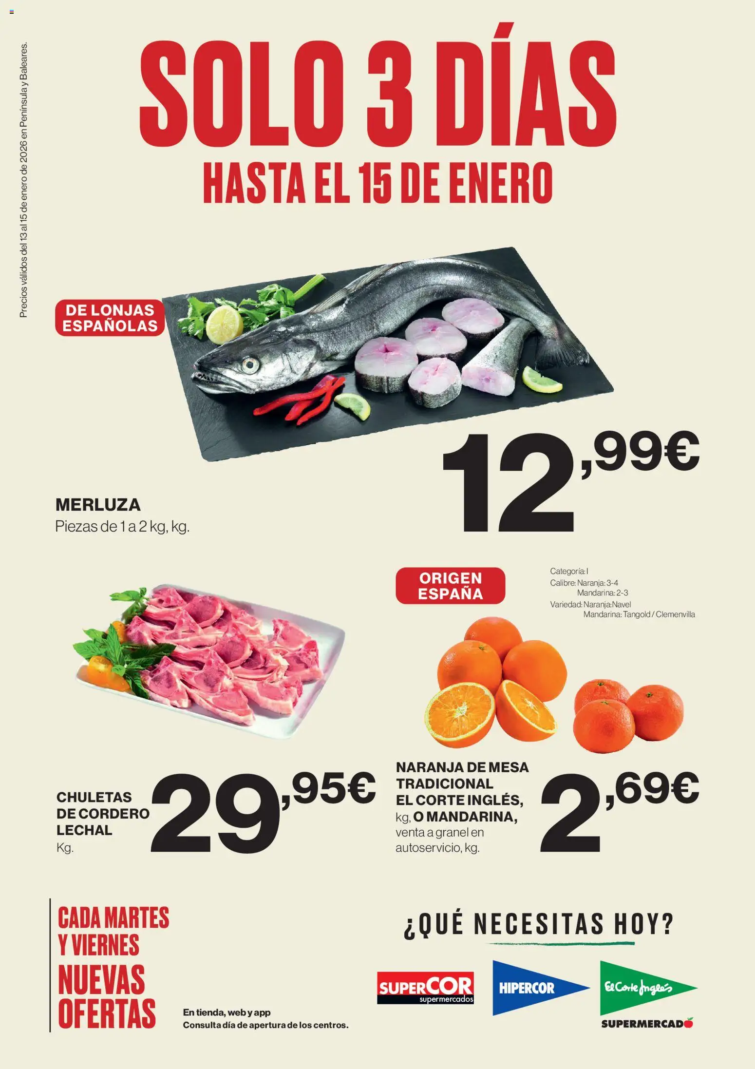 El Corte Inglés ofertas │ válido desde el 13.01.2026 | Página: 1 | Productos: Mesa
