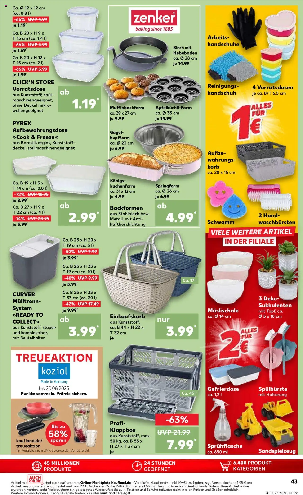 Kaufland Prospekt 	 - gültig ab dem 03.07.2025 | Seite: 43 | Produkte: Box, Korb, Apple, Handschuhe