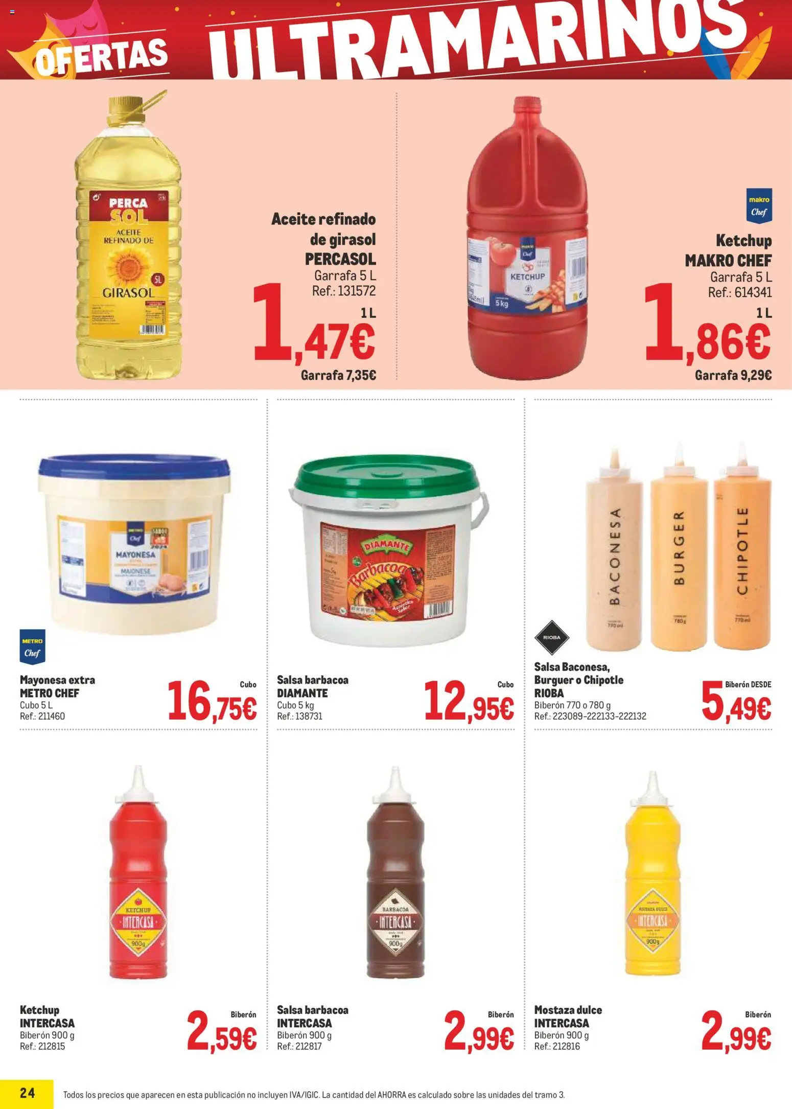 Makro - Precios Canarias │ válido desde el 02.02.2026 | Página: 24 | Productos: Aceite, Οθόνη προβολής, Barbacoa