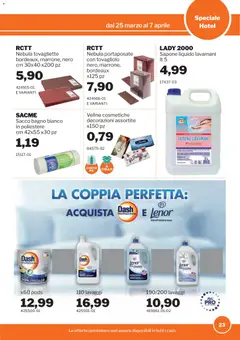 Anteprima del volantino Sogegross volantino Hotel valido a partire dal 25.03.2026 | Pagina: 23 | Prodotti: Sapone, Veline, Portaposate, Tovagliette