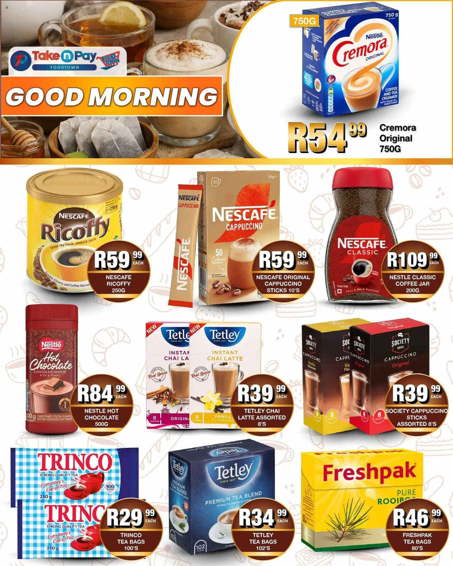New Take n Pay catalogue – valid from 20.04.2026 | Page: 12 | Products: Creamer, Coffee, Chocolate, Tea