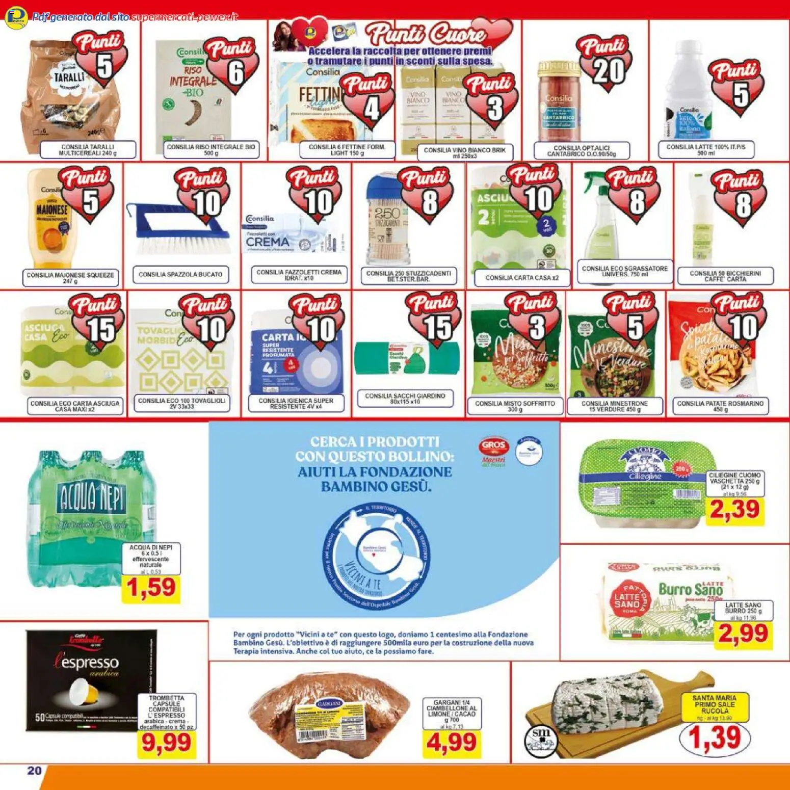 Volantino Pewex del 06.12.2025 | Pagina: 20 | Prodotti: Spazzola, Sale, Burro, Taralli