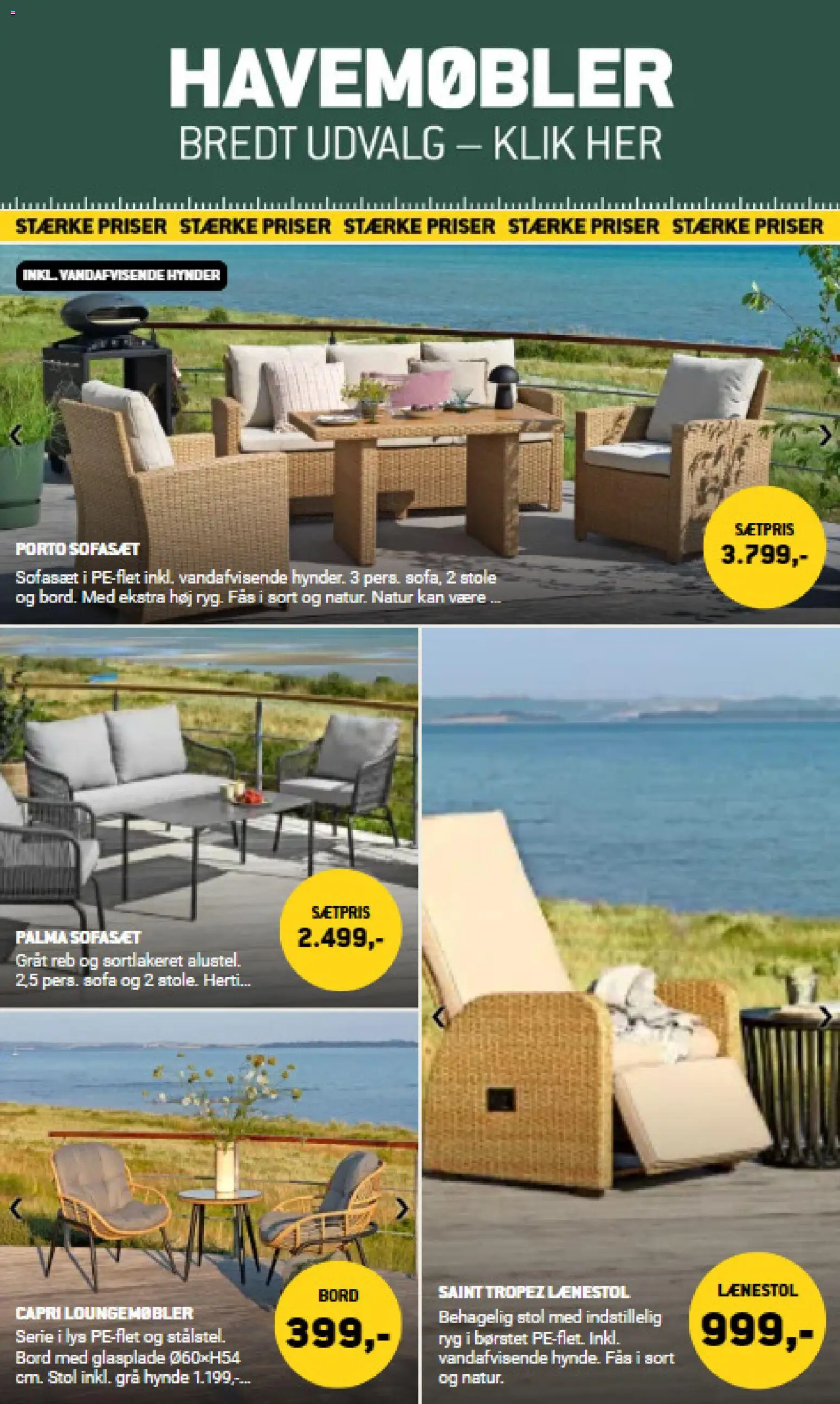 XL-BYG tilbudsavis – gyldig fra 24.04.2026 | Side: 4 | Produkter: Sofa, Lænestol, Bord, Havemøbler