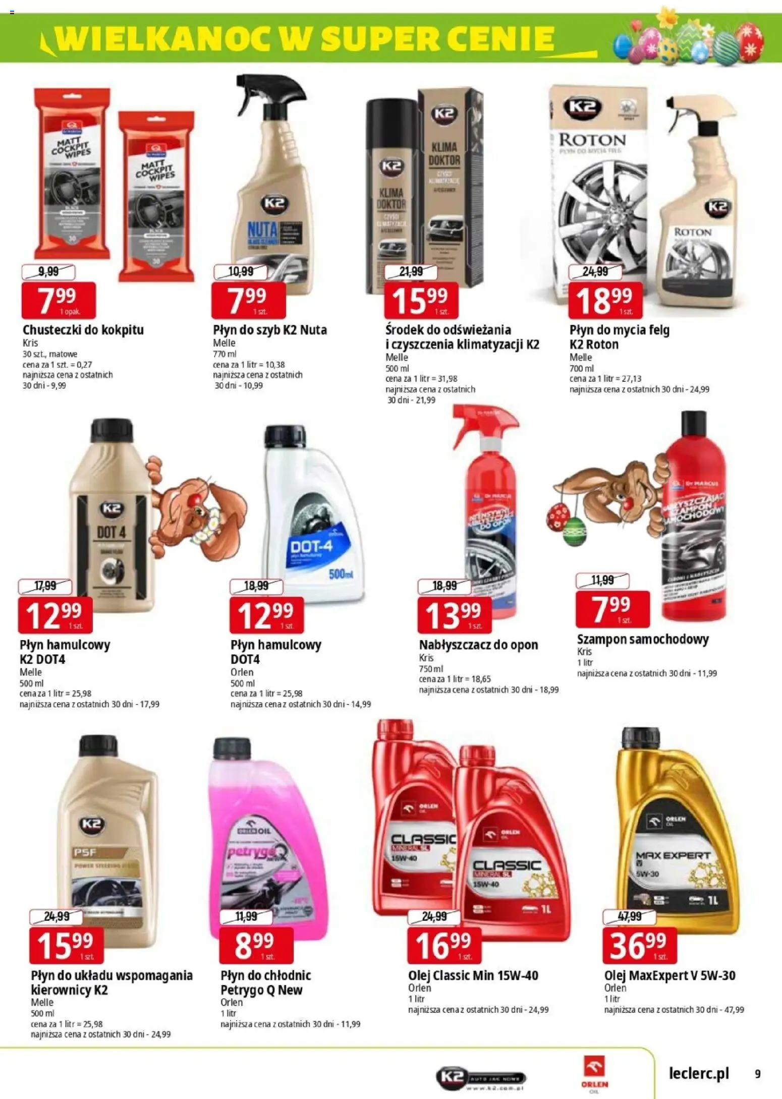 E.Leclerc gazetka - Elbląg II od 30.03.2026 | Strona: 9 | Produkty: Olej, Szampon