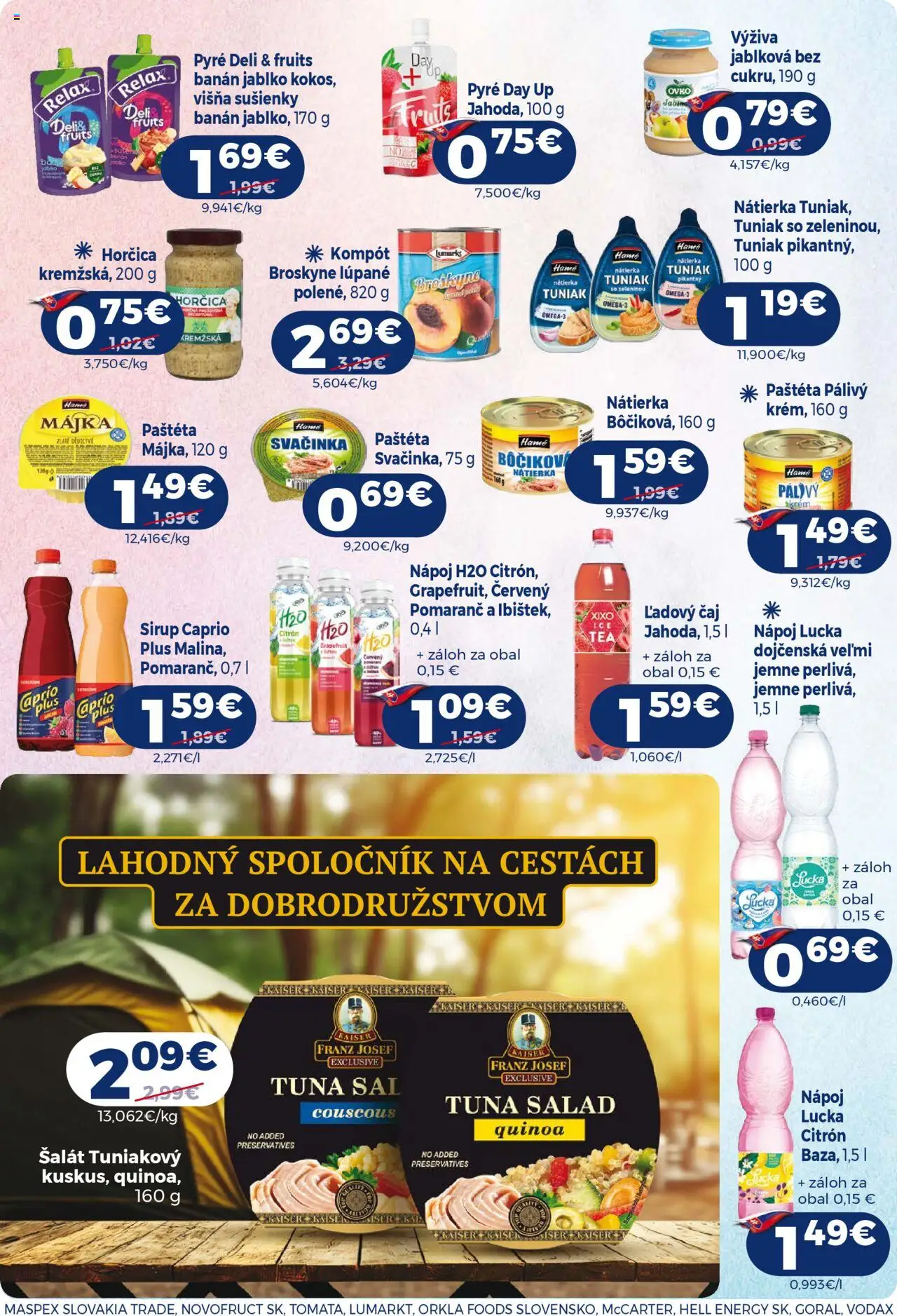 Milk Agro leták │ platný od 13.08.2025 | Strana: 13 | Produkty: Tuniak, Lucka, Šalát, Grapefruit