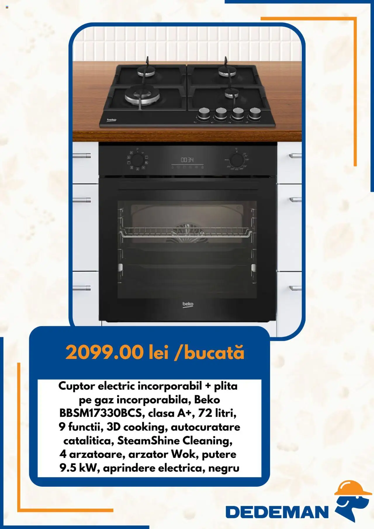 Noul catalog Dedeman – valabil de la 01.10.2025 | Pagină: 6 | Produse: Cuptor, Plită