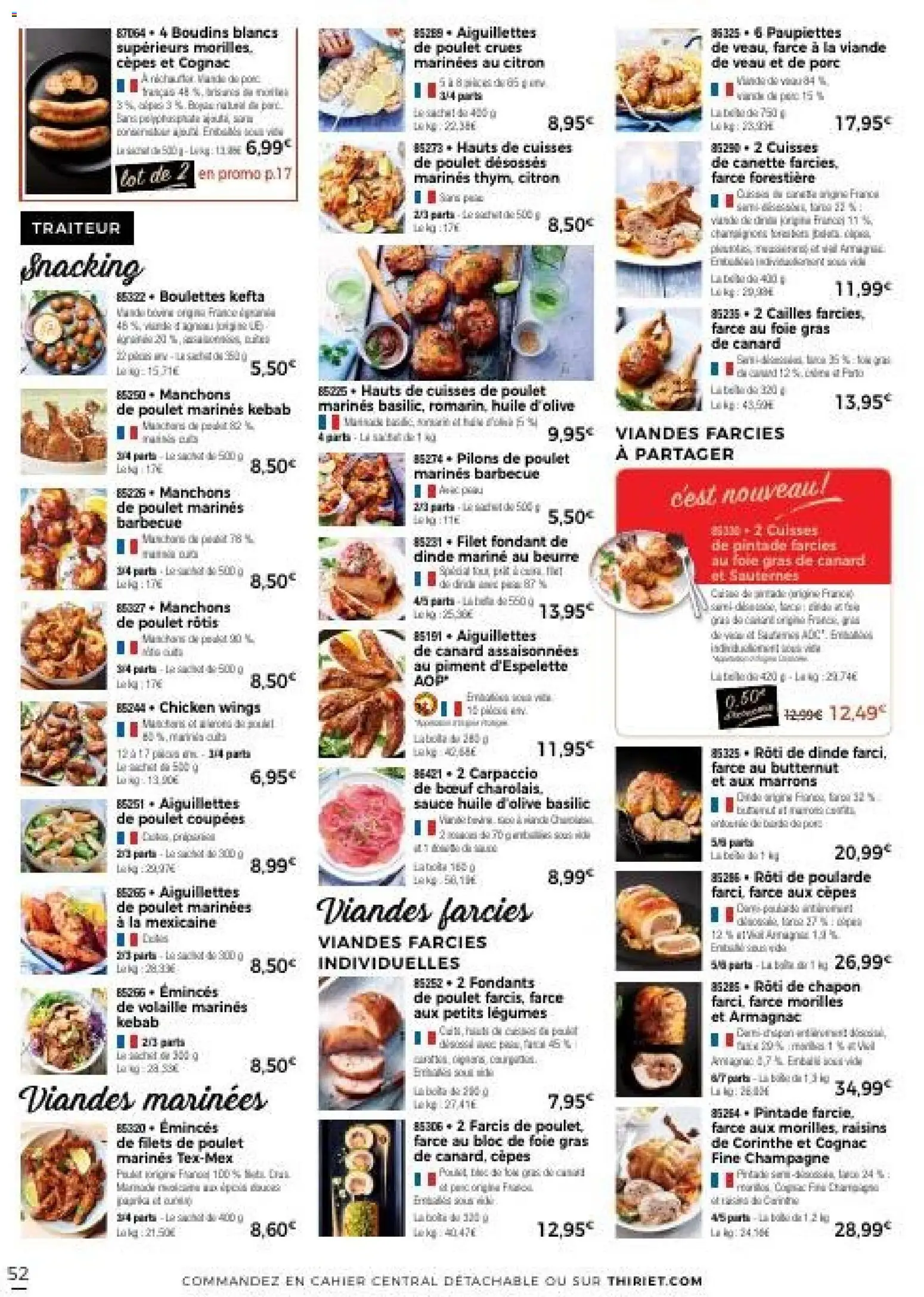 {H1} | Page: 52 | Produits: Citron, Cuisses de poulet, Champagne, Bloc de foie gras