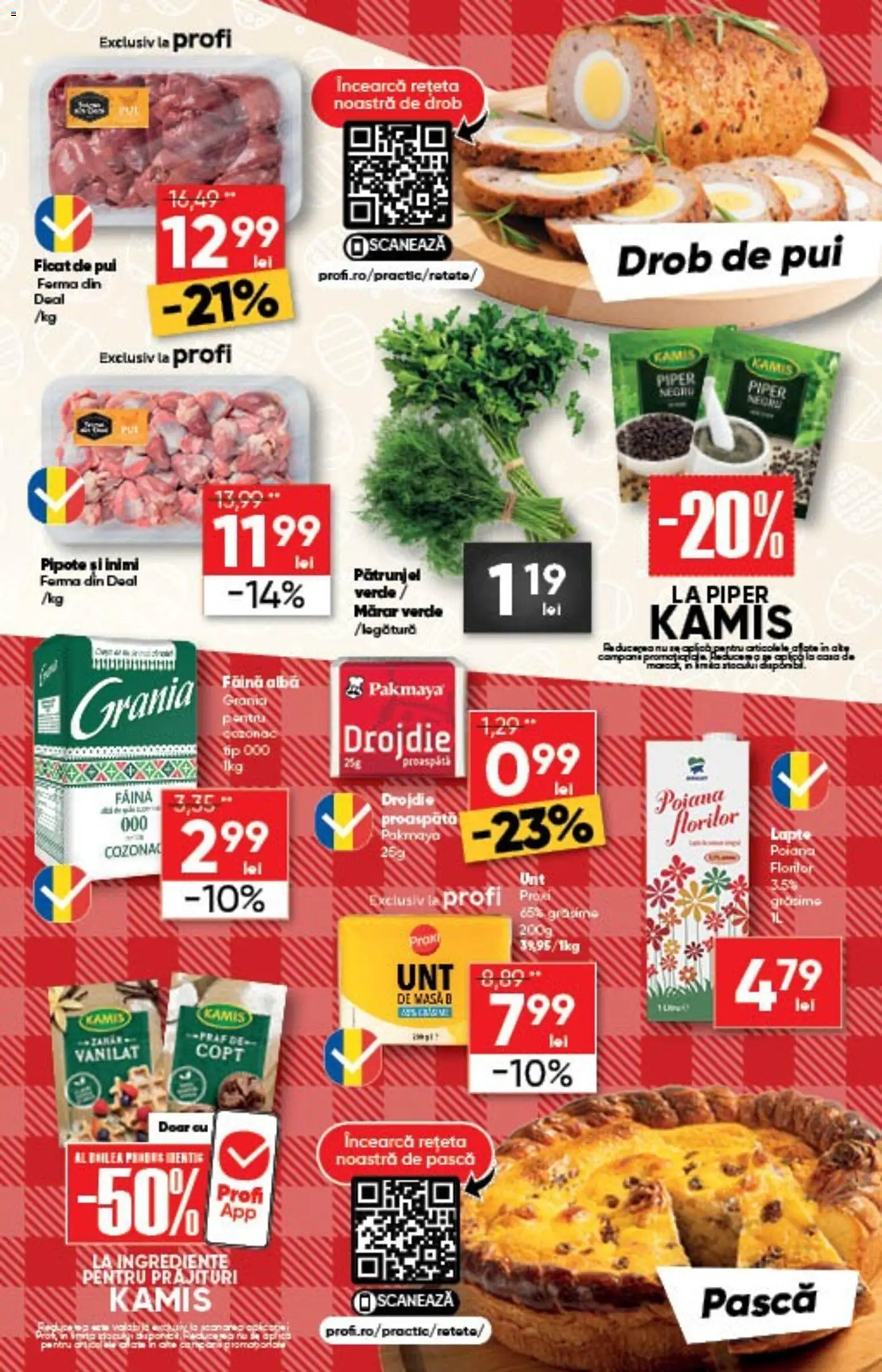 Noul catalog Profi – valabil de la 01.04.2026 | Pagină: 7 | Produse: Pătrunjel, Hacıyatmaz Kedi Oyuncağı, Făină, Piper