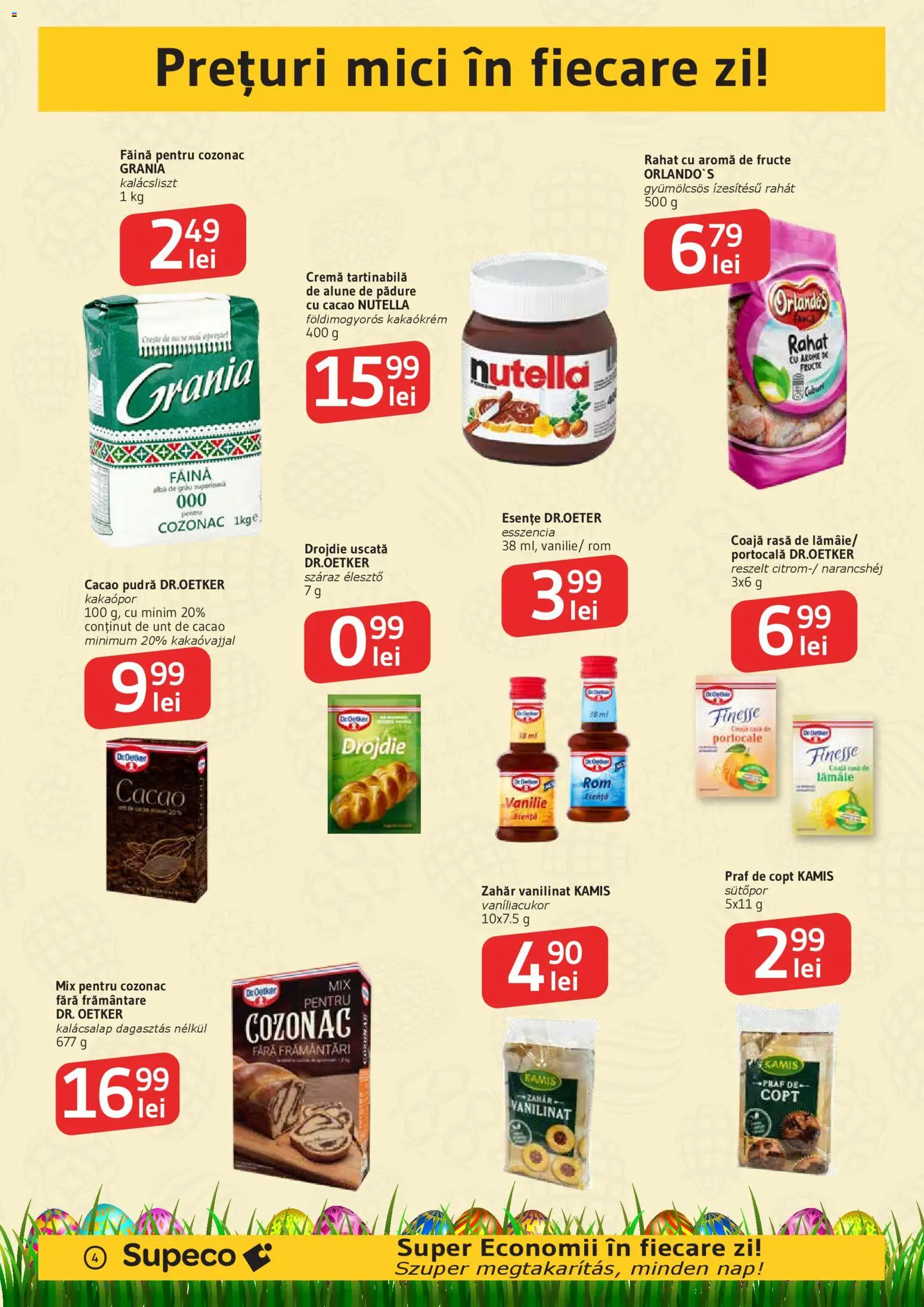 Noul catalog Supeco – valabil de la 02.04.2026 | Pagină: 4 | Produse: Alune, Rom, Fructe, Zahăr