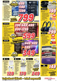 Veikon Kone-mainoslehti voimassa 02.02.2026 alkaen | Sivu: 3 | Tuotteet: Vastamelukuulokkeet, Audio, TV, Kuulokkeet