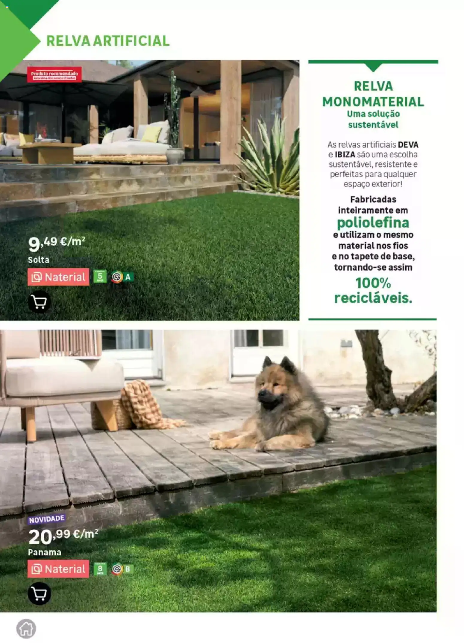 Leroy Merlin Catálogo Jardim │ válido de 12.03.2026 | Página: 52 | Produtos: Relva artificial, Tapete