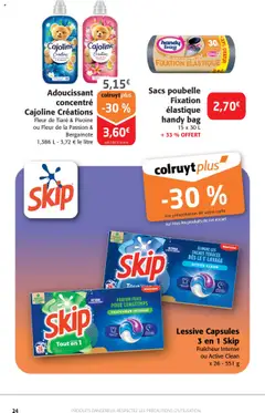  | Page: 24 | Produits: Bergamote, Adoucissant, Lessive, Sacs poubelle