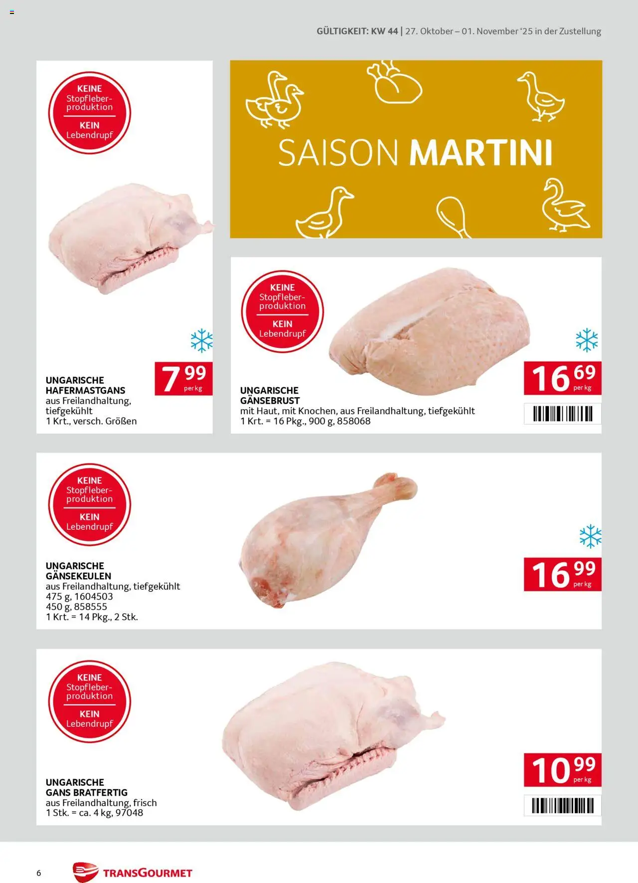 Transgourmet  Zustellaktion gültig ab 27.10.2025 | Seite: 6