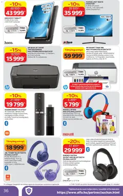 Auchan akciós újság - amely érvényes a következő dátumtól: 09.04.2026 | Oldal: 36 | Termékek: TV, Xiaomi, Smart tv, Óra